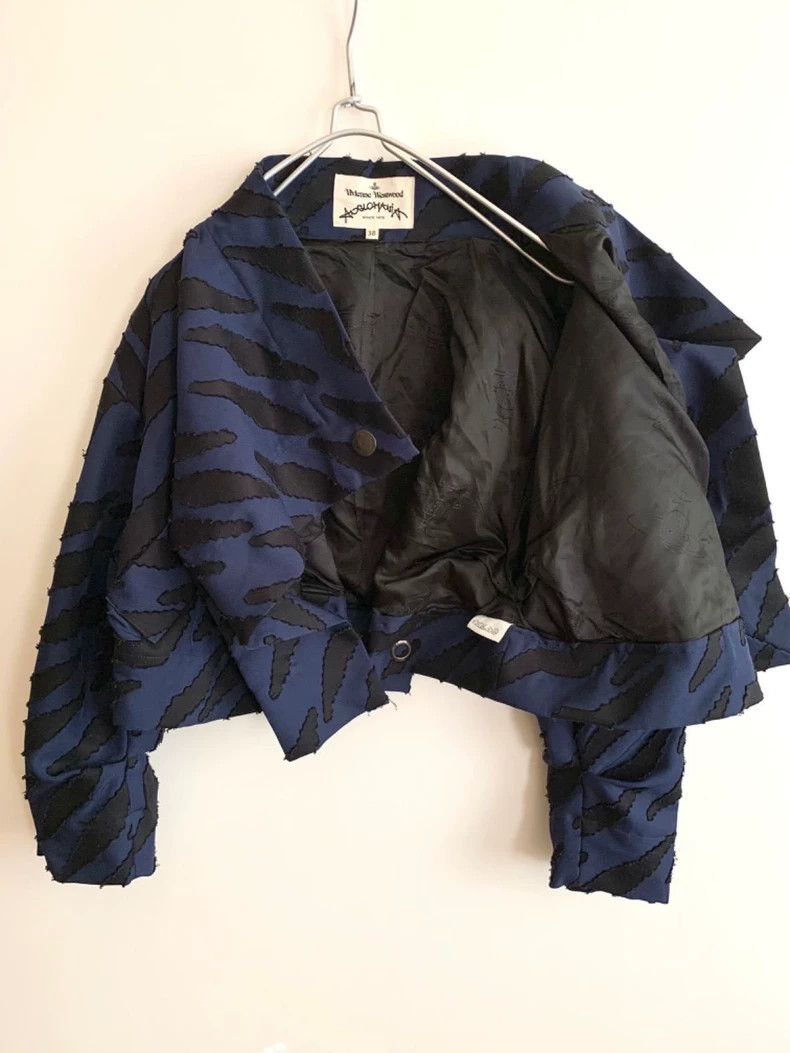 Vivienne Westwood Vivienne Westwood Zebra print embossed stand collar jacket Size XS / US 0-2 / IT 36-38 - 3 Thumbnail