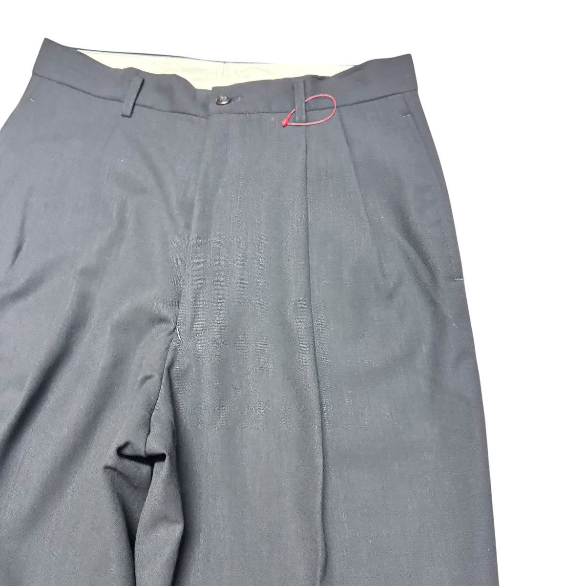 Giuliano Fujiwara Giuliano Fujiwara Wool Pleated Pants Black Size US 31 - 3 Thumbnail