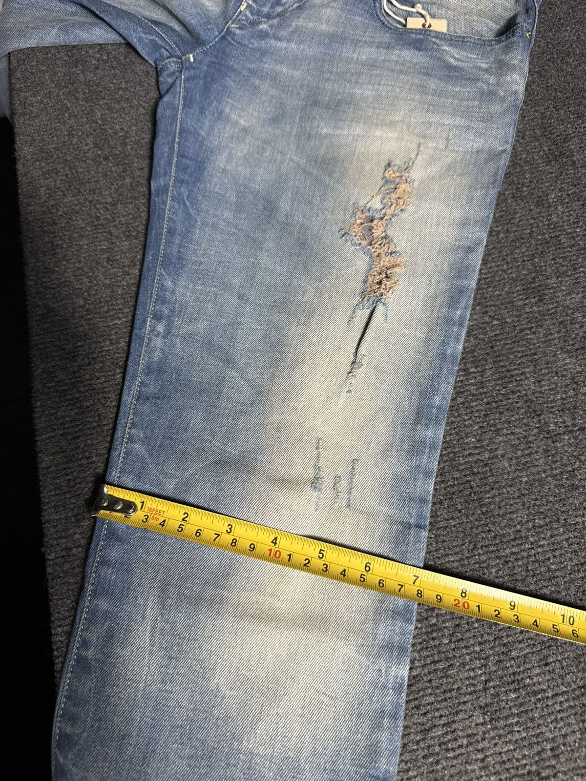 Diesel Luxury 00s Diesel Grupee Distressed Super Slim Skinny Jeans Size 28" / US 6 / IT 42 - 23 Thumbnail