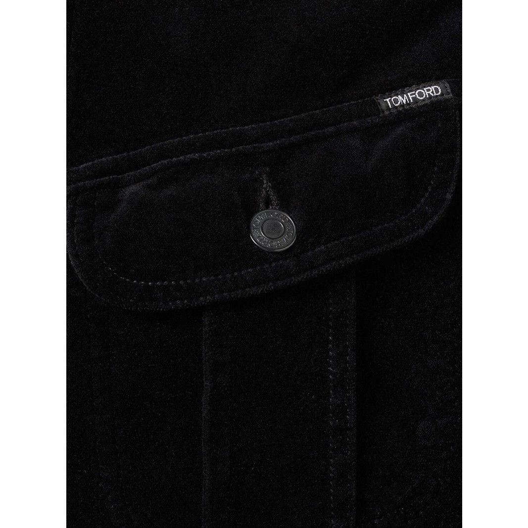 Tom Ford TOM FORD Icon Black Cotton Velvet Jacket New & Authentic (Me Size US L / EU 52-54 / 3 - 3 Thumbnail