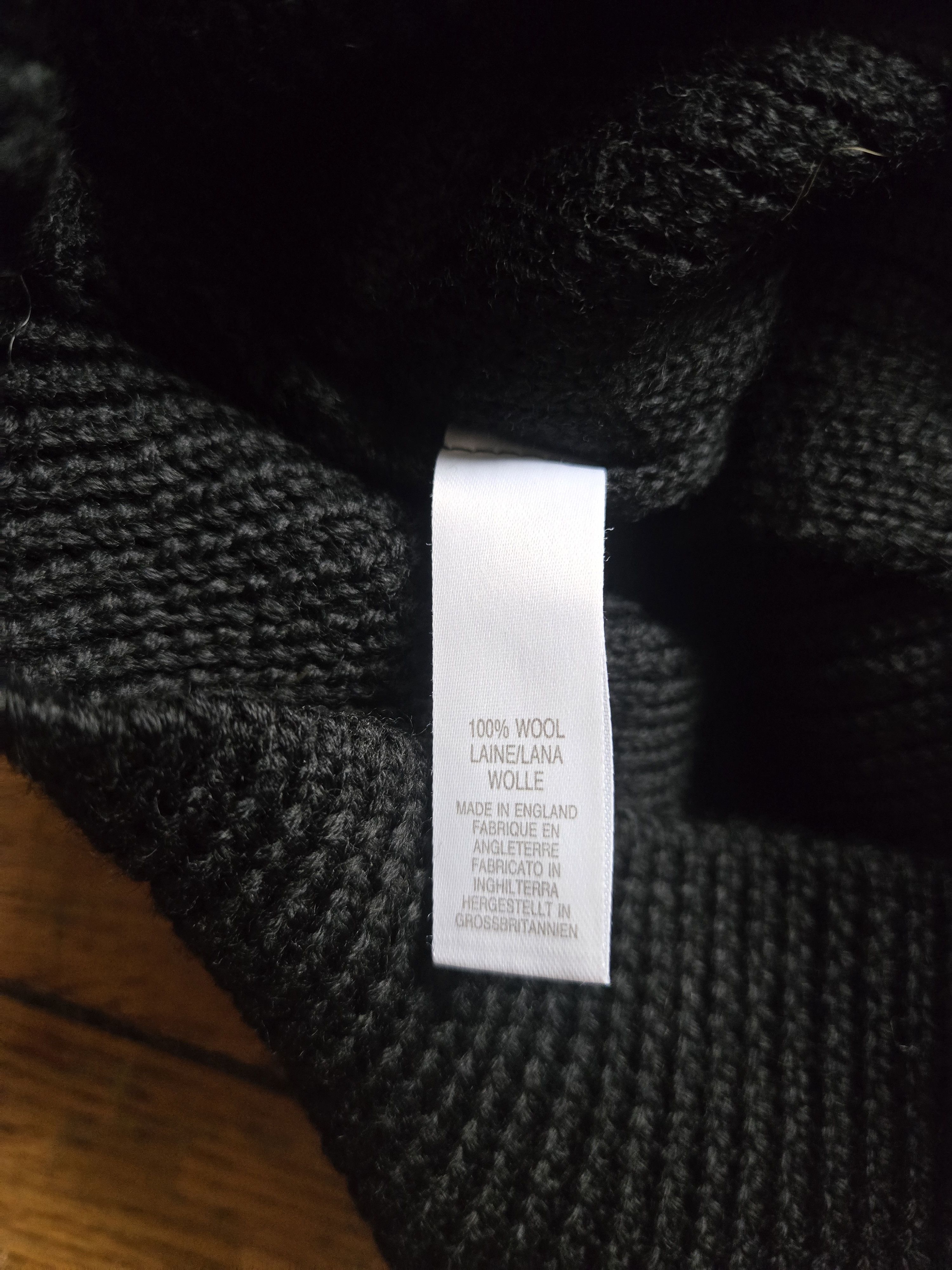 Paul Smith Paul Smith M Black Chunky Knit Wool Cardigan Made in England Size US M / EU 48-50 / 2 - 3 Thumbnail