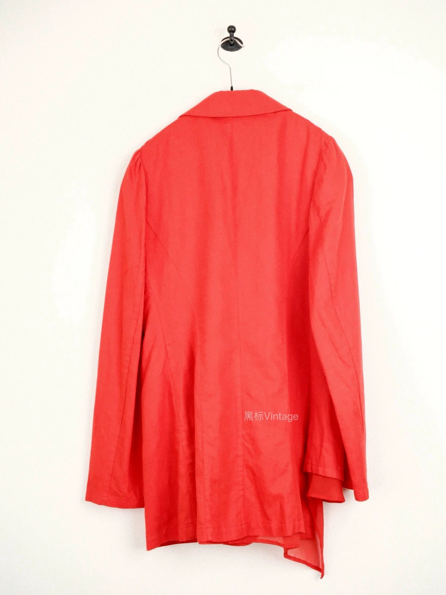 Yohji Yamamoto Yohji Yamamoto 08SS Vintage Silk-Panel Red DB Jacket Women's Size S / US 4 / IT 40 - 6 Thumbnail