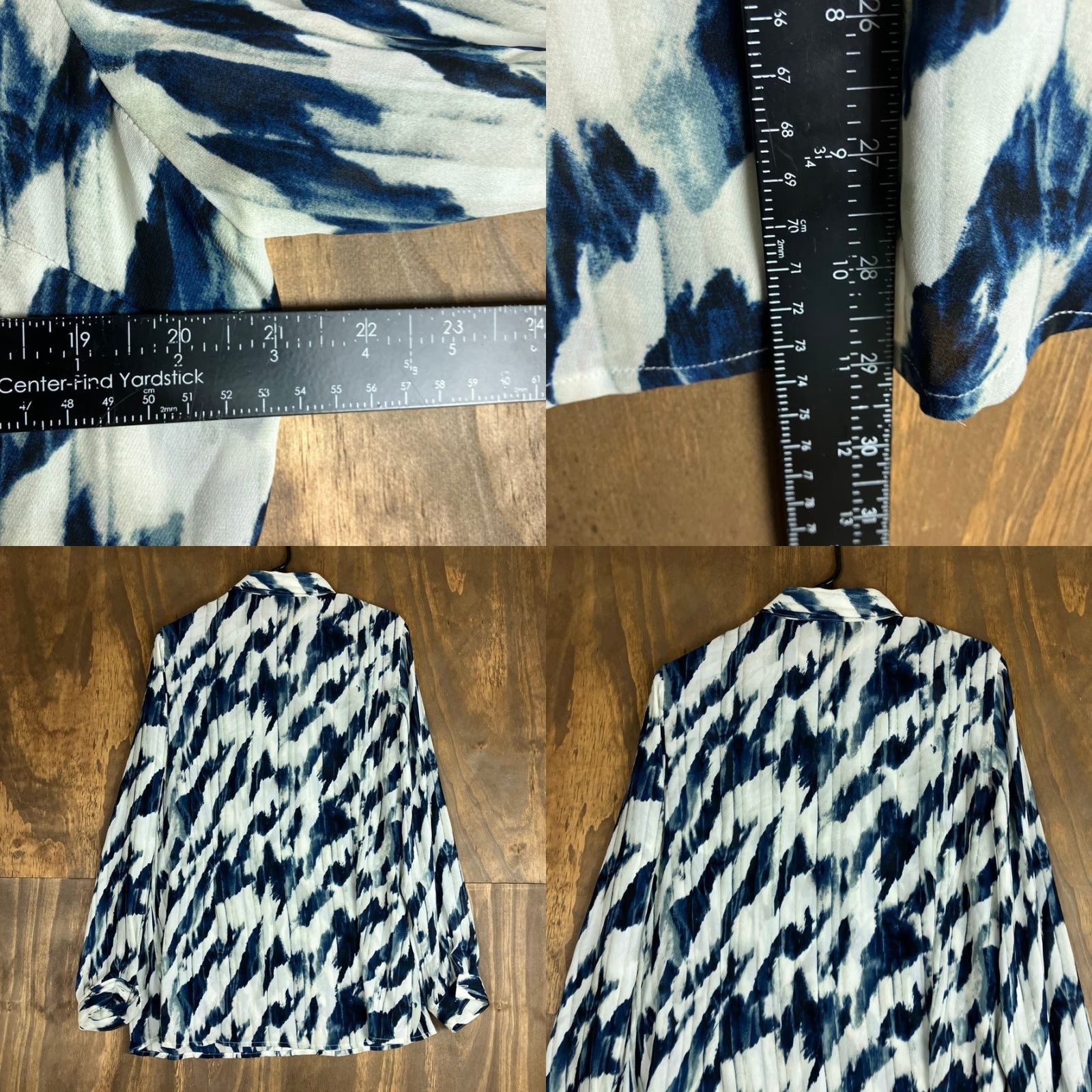 Vintage Cabi Blouse Blue White Moody Blues Long Sleeve Button Down L Size L / US 10 / IT 46 - 8 Thumbnail