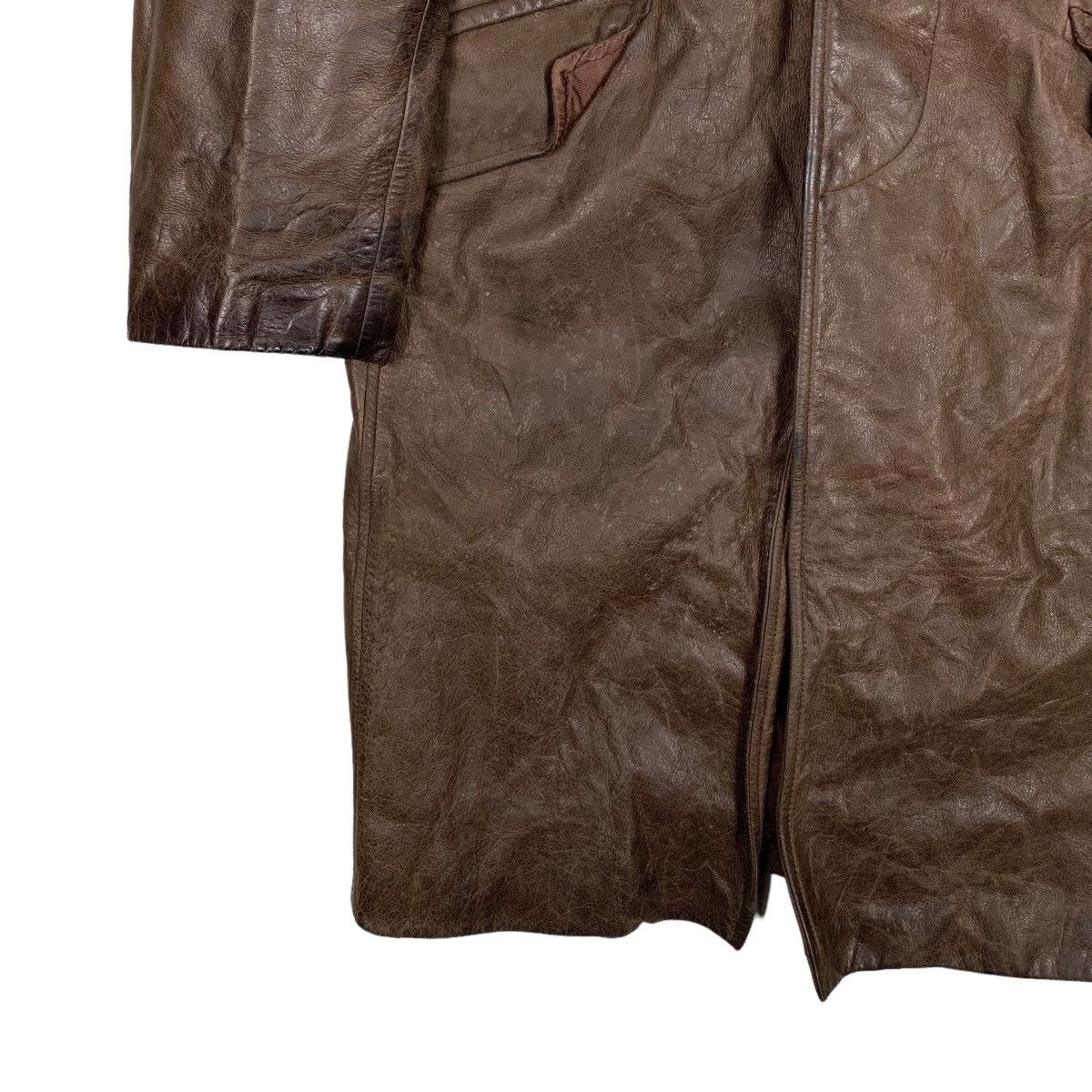Japanese Brand Rare CIGAR BRANCH Genuine Leather Overcoat #0452-C21 Size US M / EU 48-50 / 2 - 3 Thumbnail
