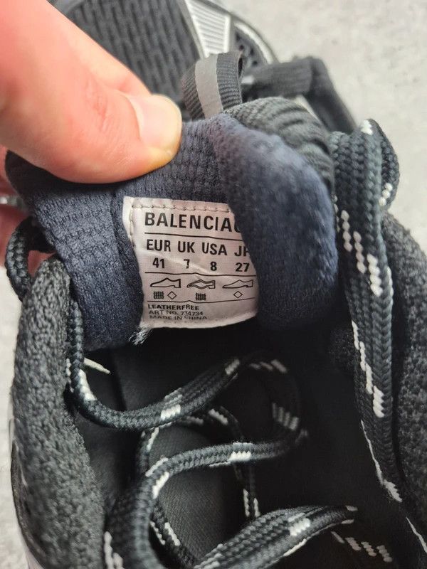 Balenciaga Balenciaga 3XL Men's Black Mesh Running Sneakers Size 41 Size US 8 / EU 41 - 9 Thumbnail