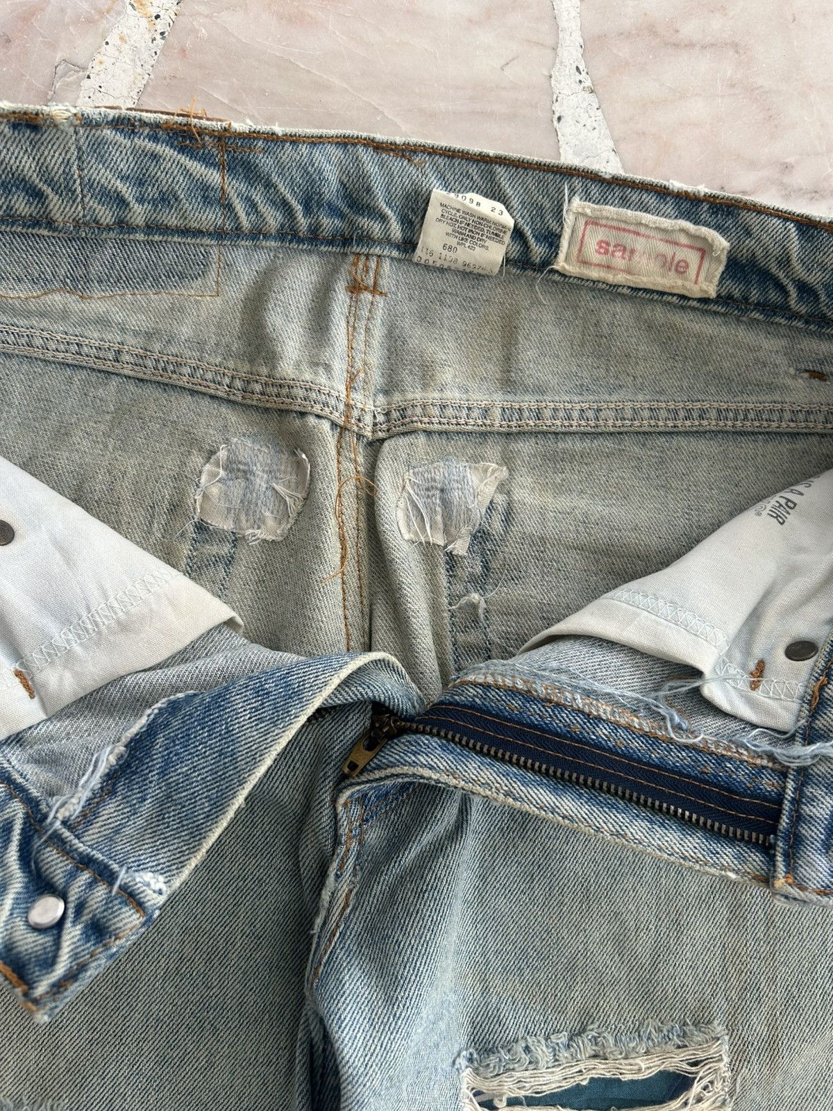 Levi's Levis 505 Vintage Ripped Jeans Size US 31 - 7 Thumbnail