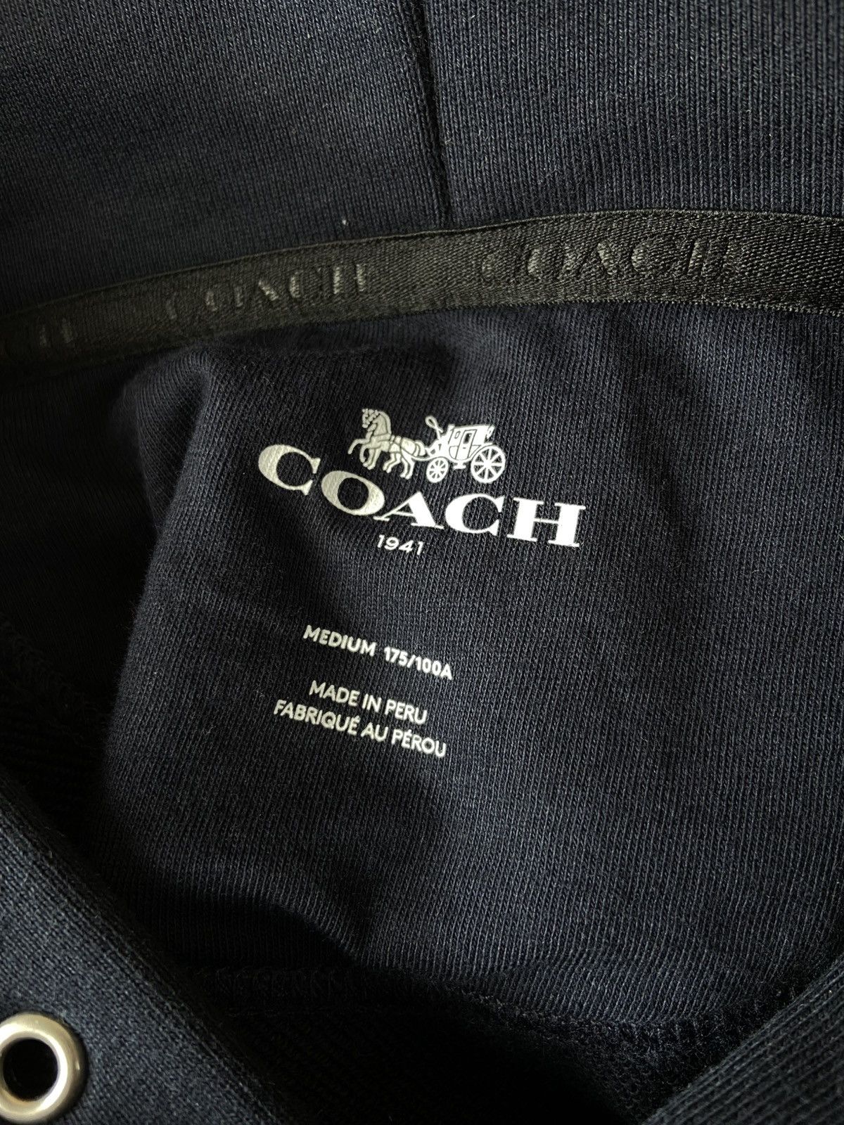 Coach Coach Rexy Patch Navy Hoody Size M Size US M / EU 48-50 / 2 - 5 Thumbnail