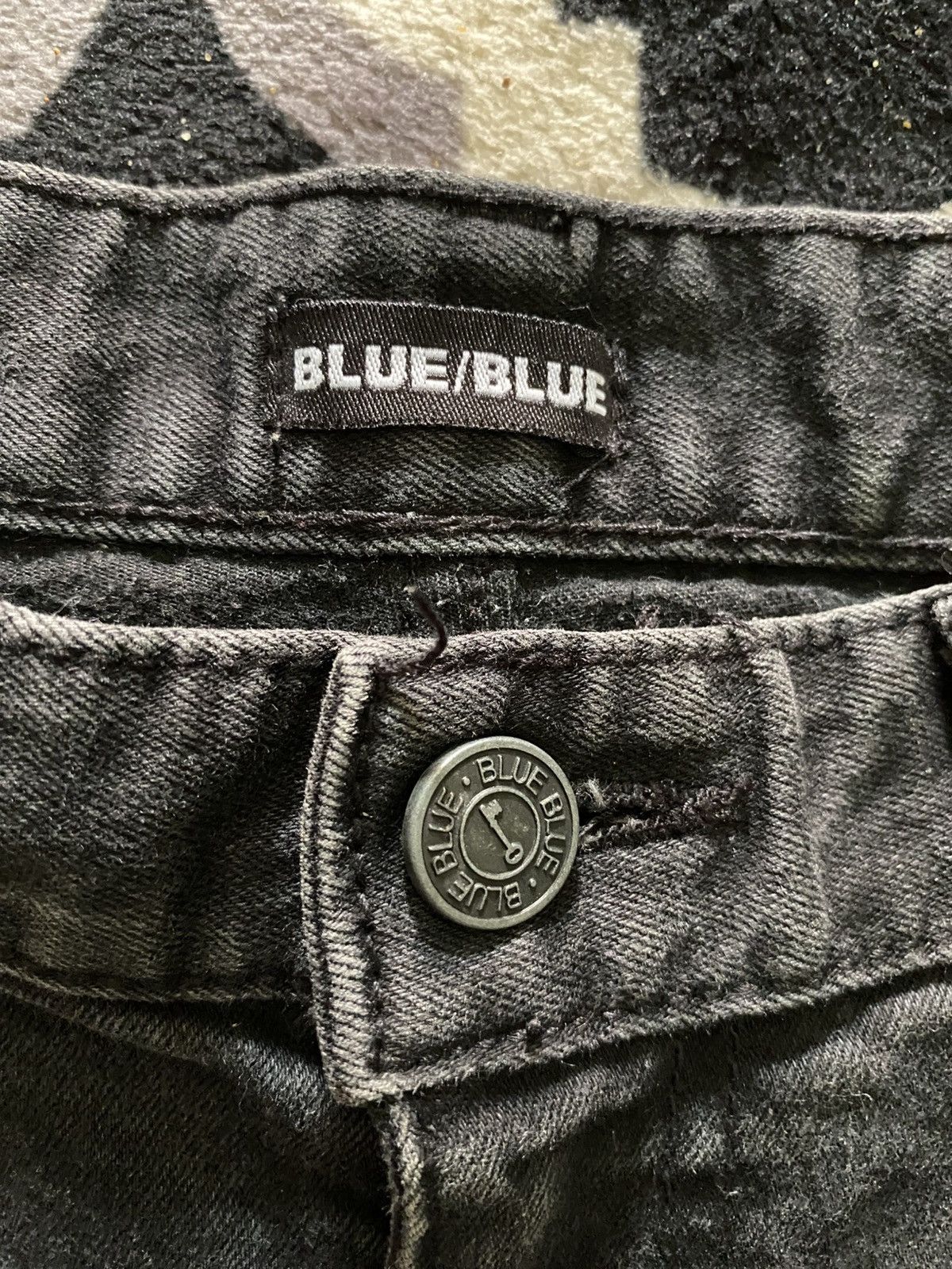 Blue Blue Japan × Japanese Brand 2000s blue/blue punk short jeans Size 30" / US 8 / IT 44 - 6 Thumbnail
