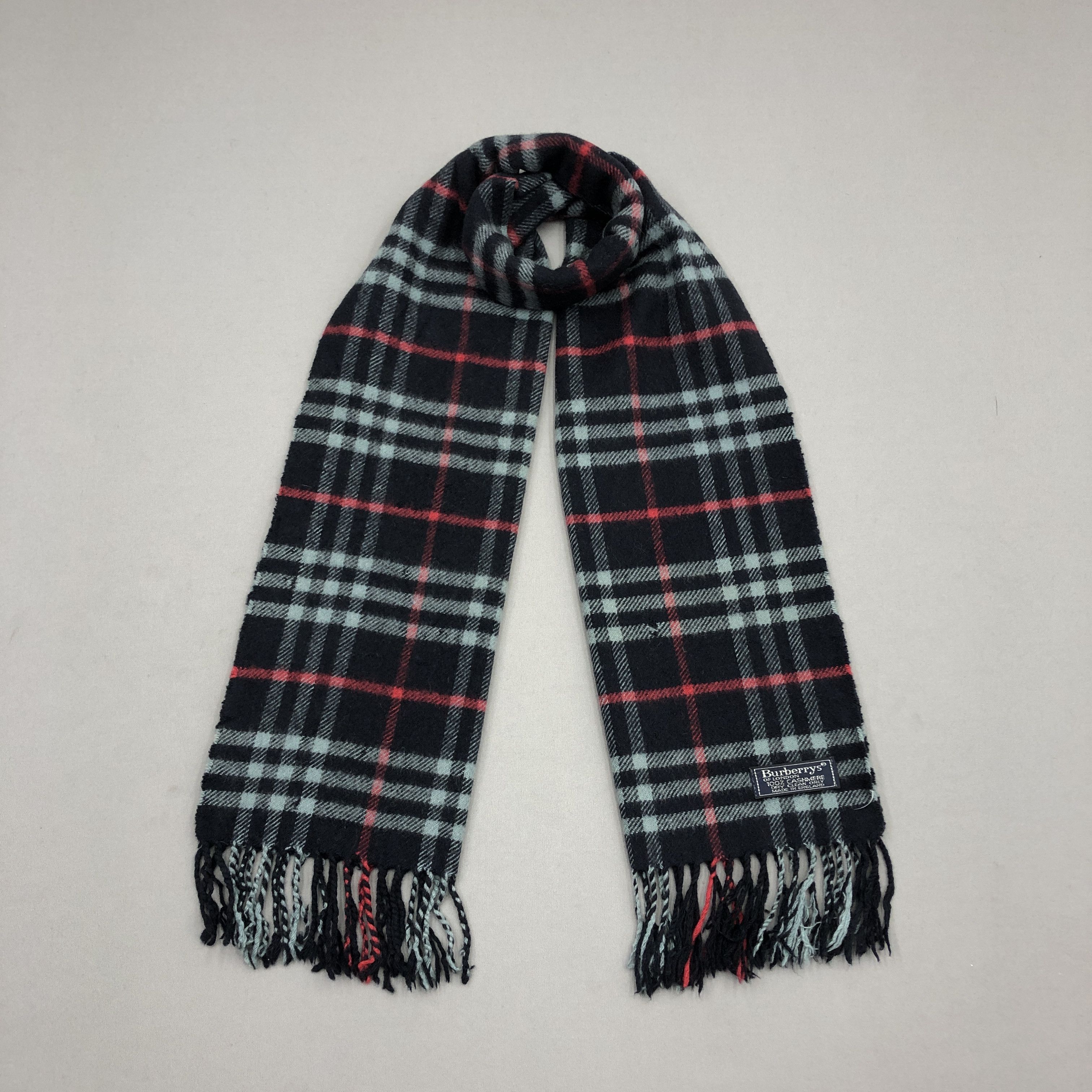 Burberry Vintage Burberry Scarf Muffler Wool Cashmere Scarves Size ONE SIZE - 1 Thumbnail