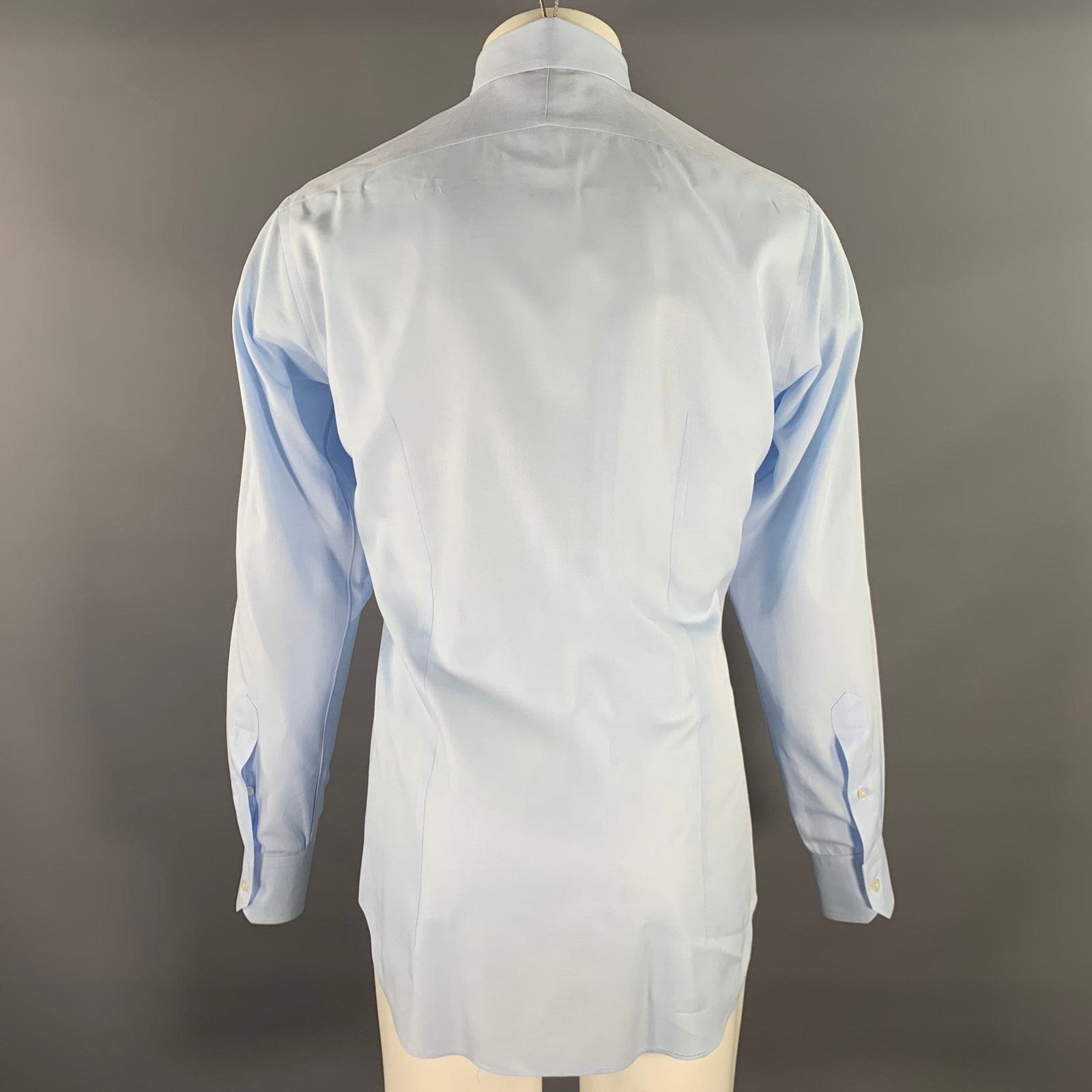 Hamilton Size S Blue Light Blue Cotton Spread Collar Shirt Size US S / EU 44-46 / 1 - 3 Thumbnail