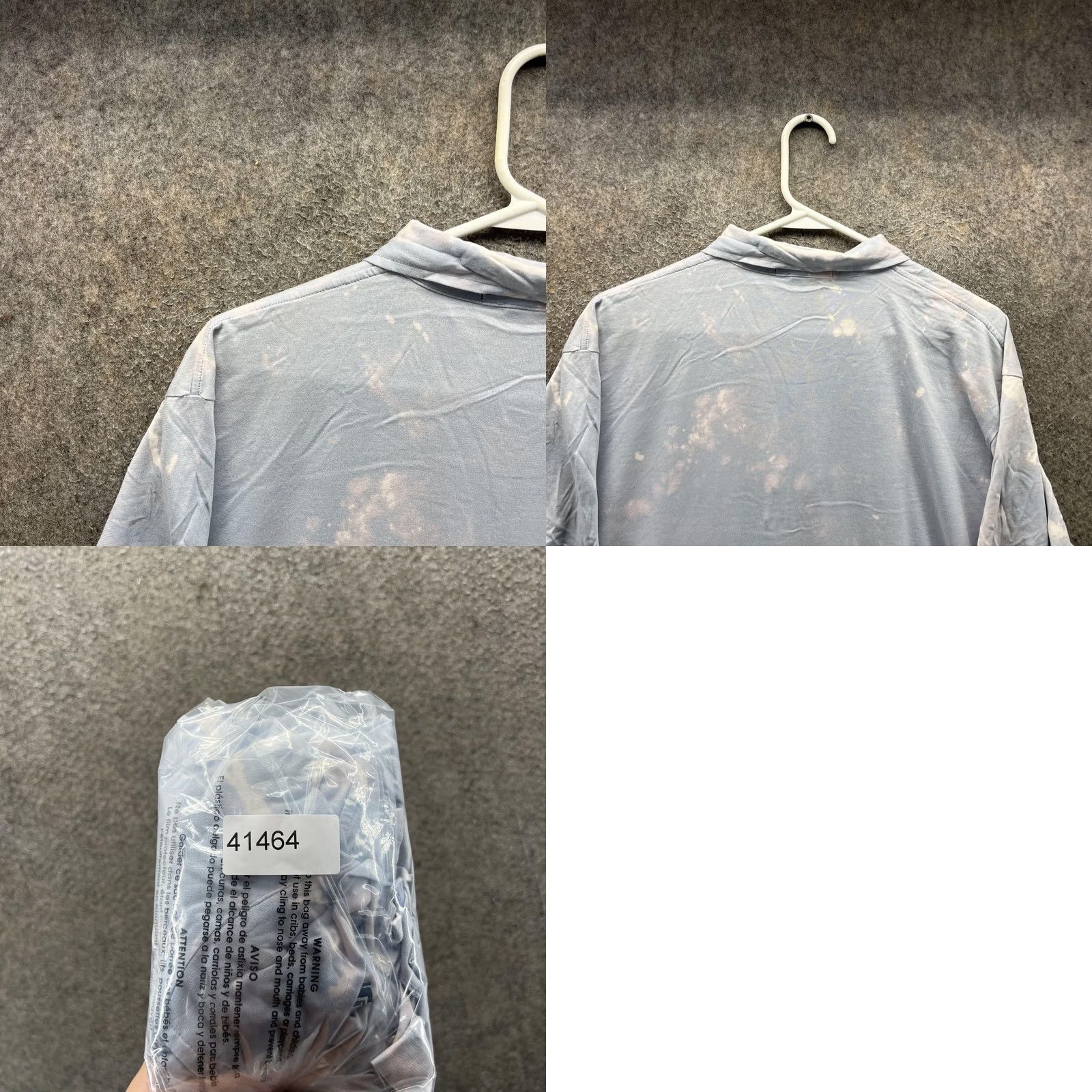 Polo Ralph Lauren VINTAGE Polo Ralph Lauren Polo Shirt Mens L Blue Bleach Dye Short Sleeve Size US L / EU 52-54 / 3 - 8 Thumbnail