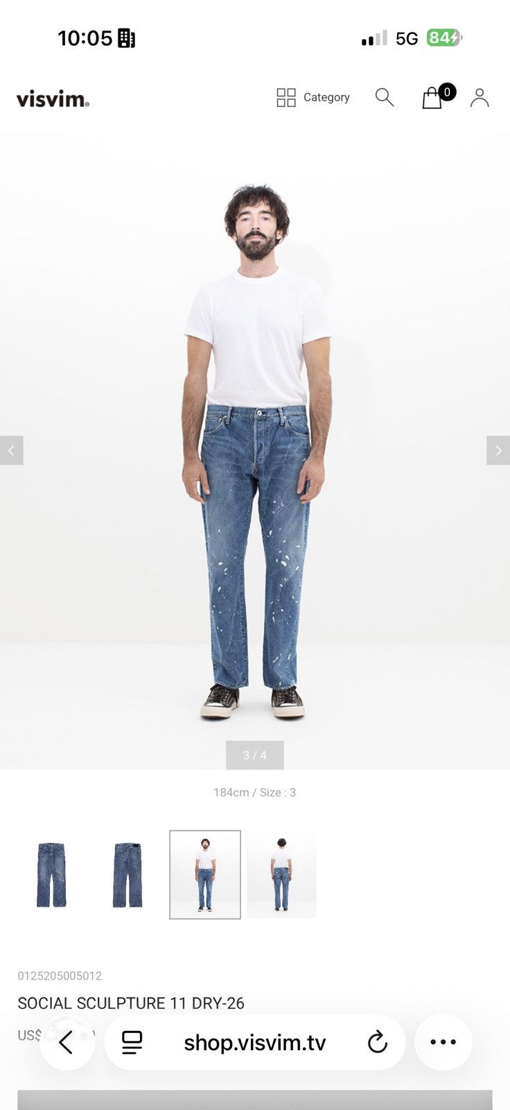 Visvim Visvim Social Sculpture 11 Dry -26 Size US 38 / EU 54 - 7 Thumbnail