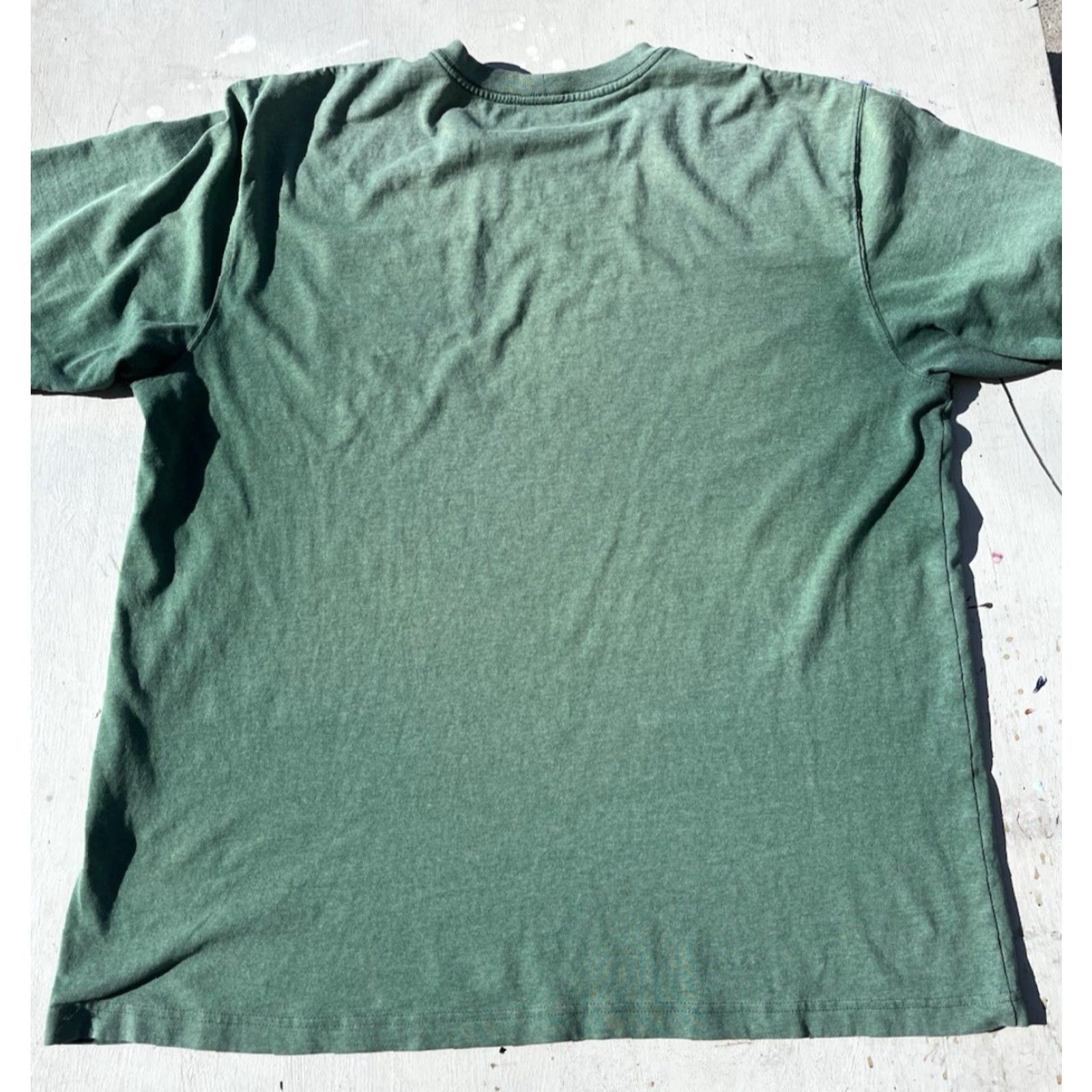 Carhartt Carhartt T-Shirt Green Logo Pocket XL Crew Loose Cotton Workwear Street Men Size US XL / EU 56 / 4 - 7 Thumbnail