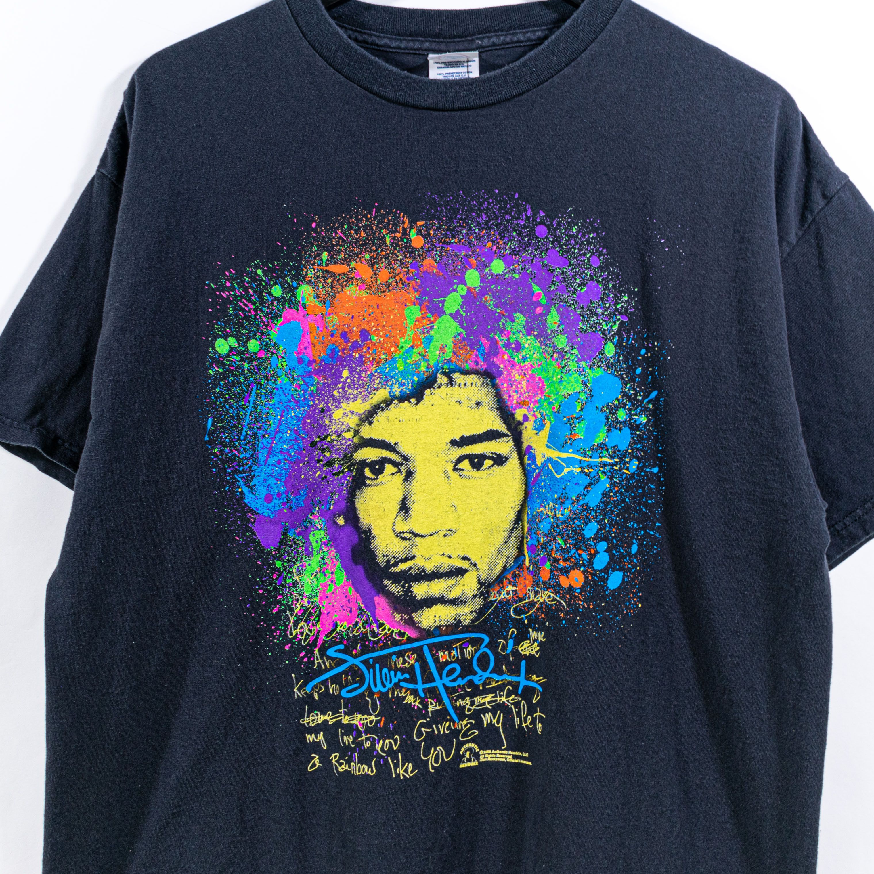 Vintage 2008 Jimi Hendrix Rainbow T-Shirt XL Y2K Band Music Rock | Grailed