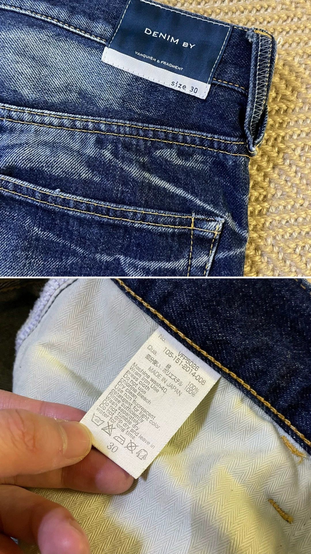 Fragment Design FRAGMENT x VANQUISH Violent Wash 9-Cut Jeans W30 Near Size US 30 / EU 46 - 8 Thumbnail