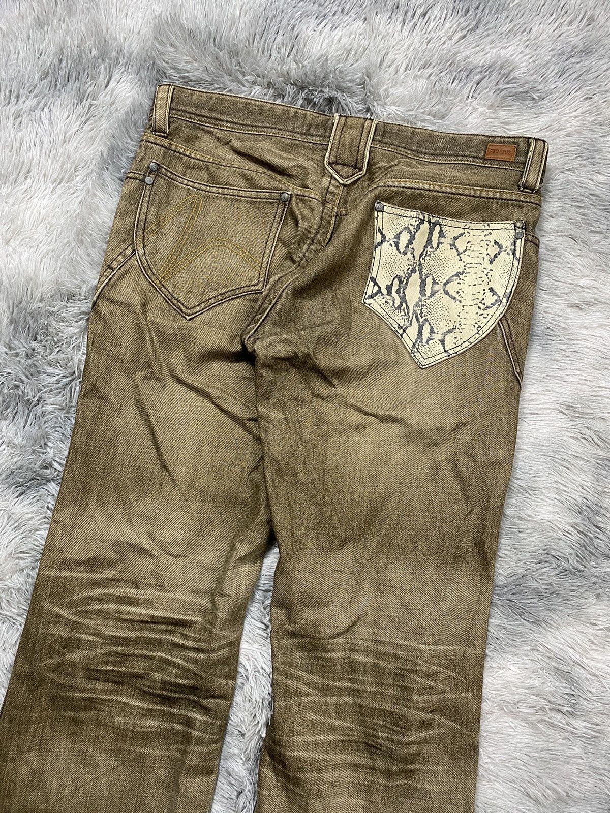 Japanese Brand Rare Nicole Club For Men Snake Pocket Jeans Size US 34 / EU 50 - 5 Thumbnail