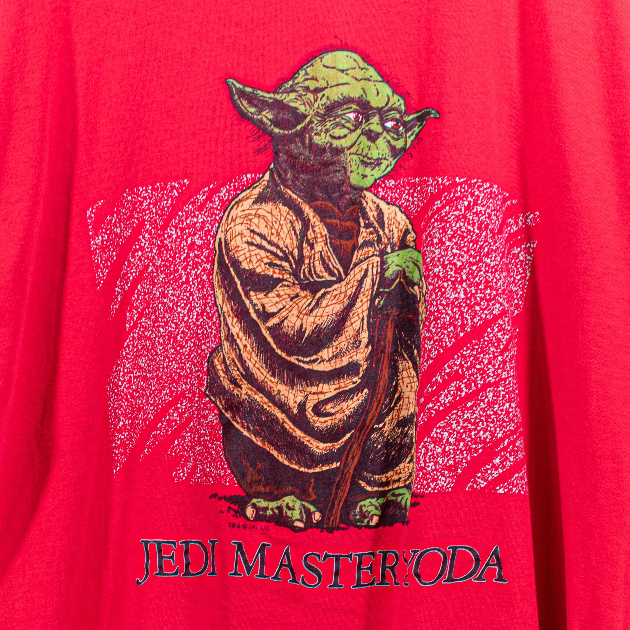 Vintage Star Wars Jedi Master Yoda T-Shirt VTG Artex George Lucas Size US L / EU 52-54 / 3 - 4 Thumbnail