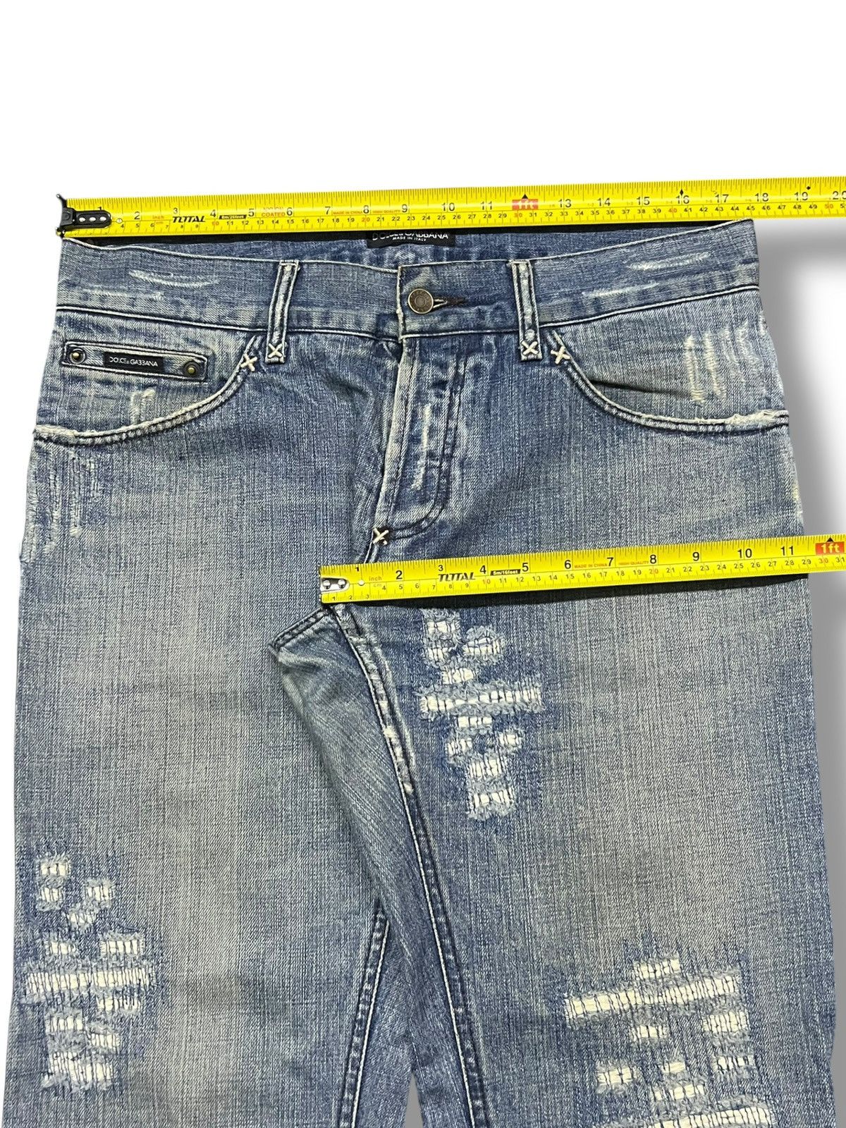 Dolce & Gabbana Vintage Dolce & Gabbana Italian Designer - Distressed Denim Size US 35 - 19 Thumbnail
