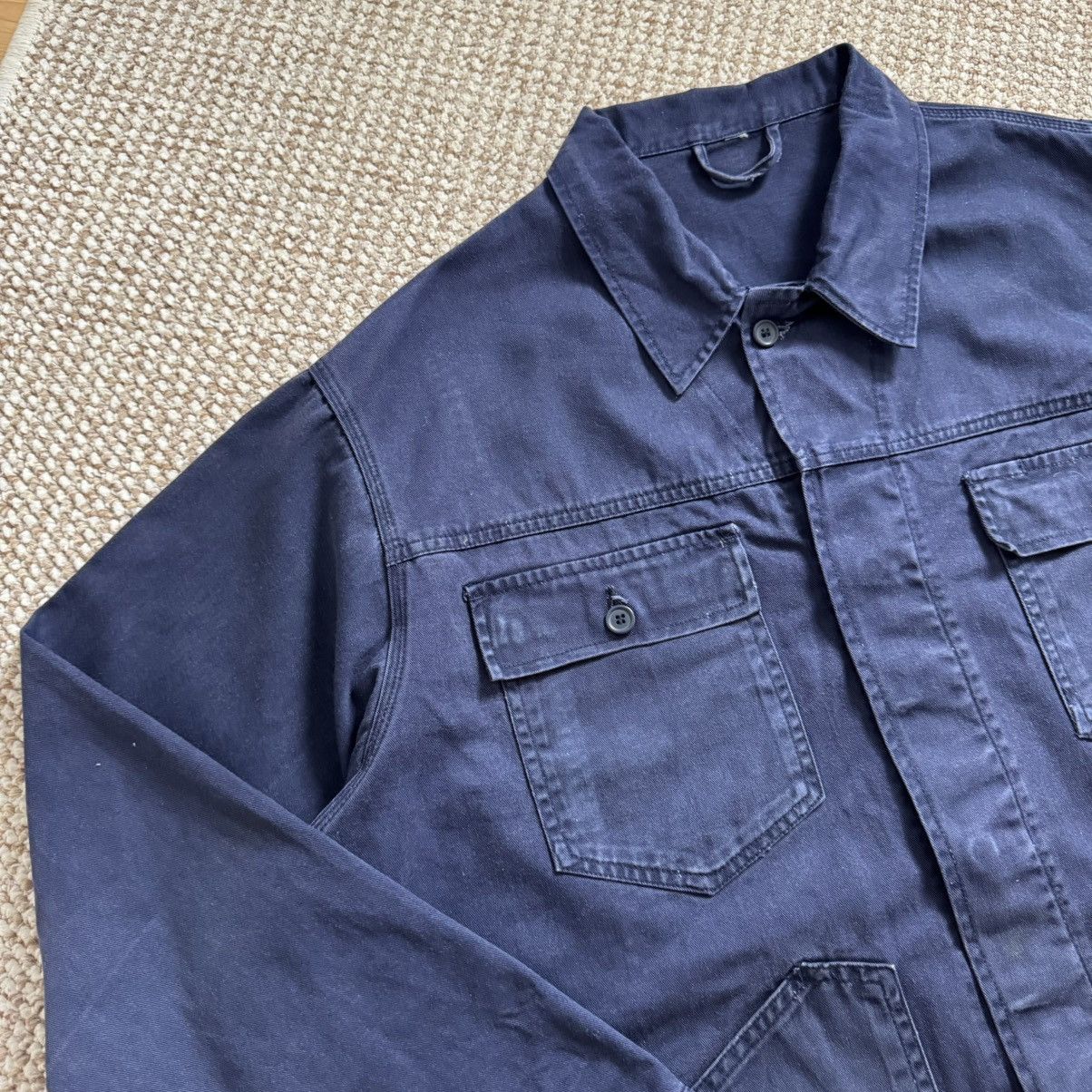 Le Laboureur Vintage washed vintage French works boxy fit jacket Size US XL / EU 56 / 4 - 3 Thumbnail