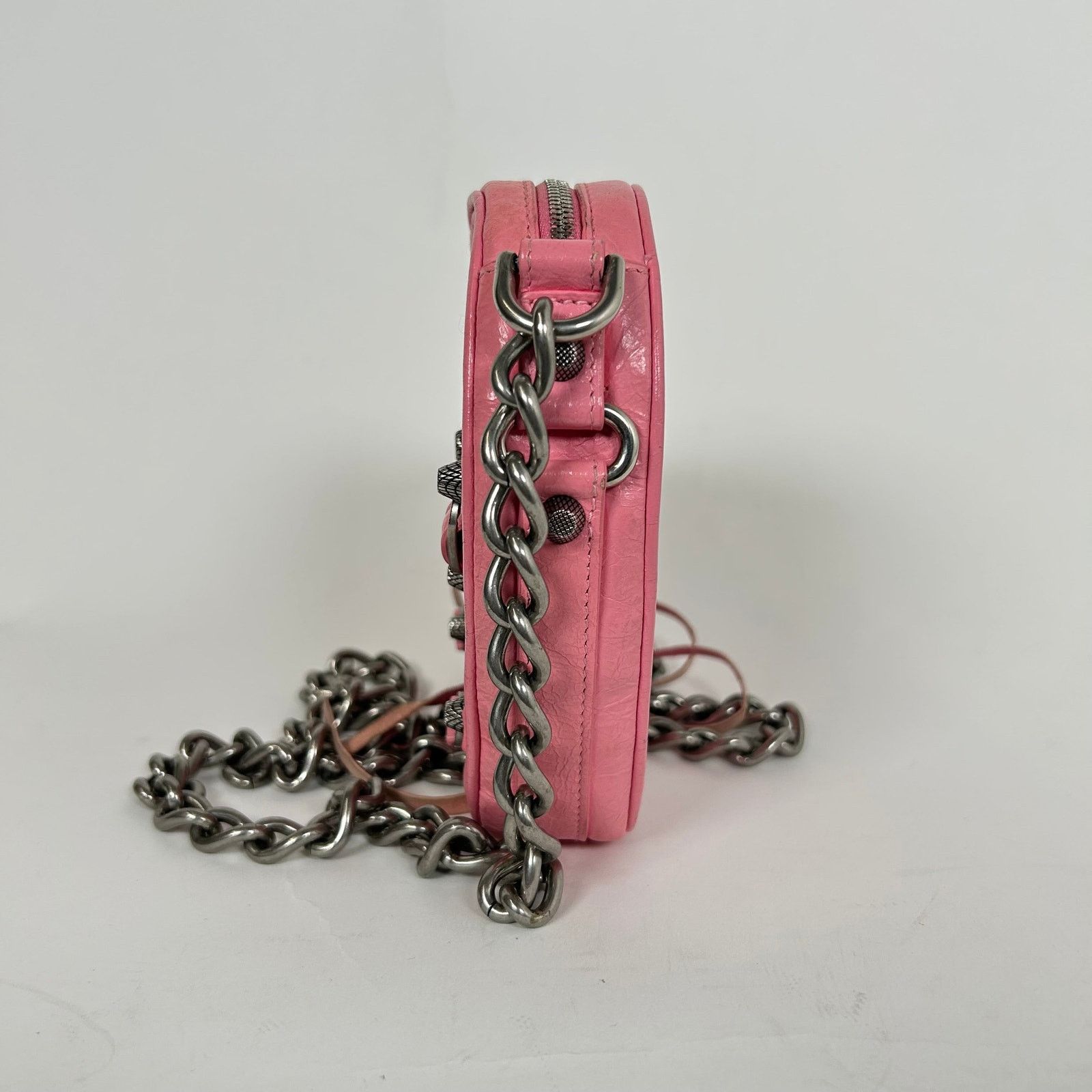Balenciaga Balenciaga Pink Mini Le Cagole Heart Shoulder Bag Size ONE SIZE - 4 Thumbnail