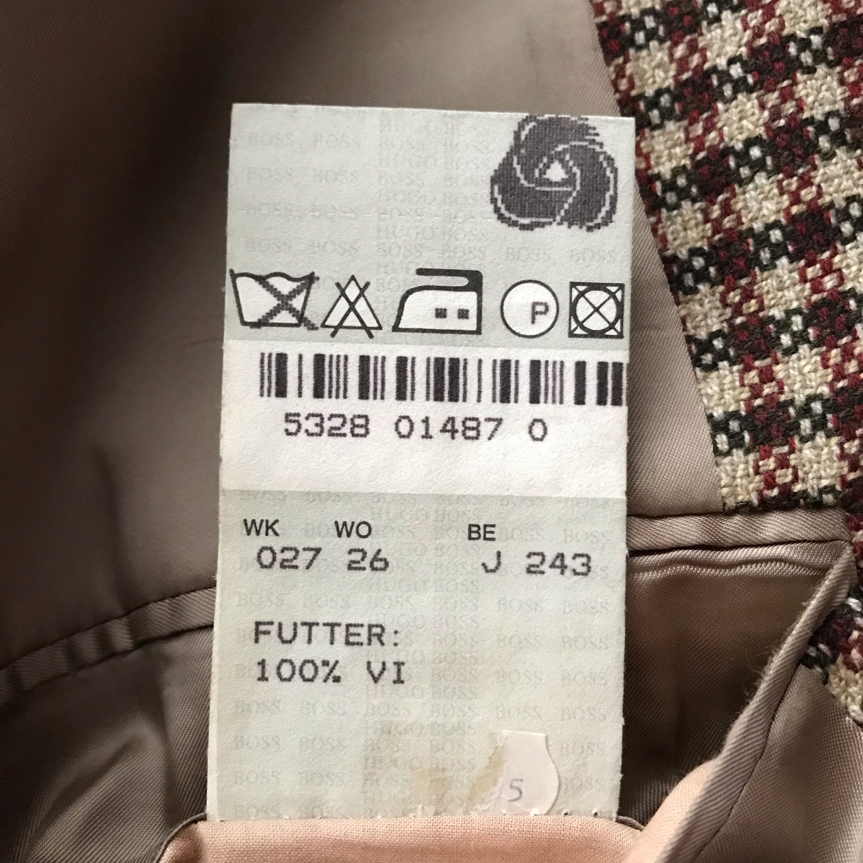 Hugo Boss Final Price🔥 VINTAGE Y2K LORO PIANA x HUGO BOSS WOOL BLAZER Size 52R - 11 Thumbnail