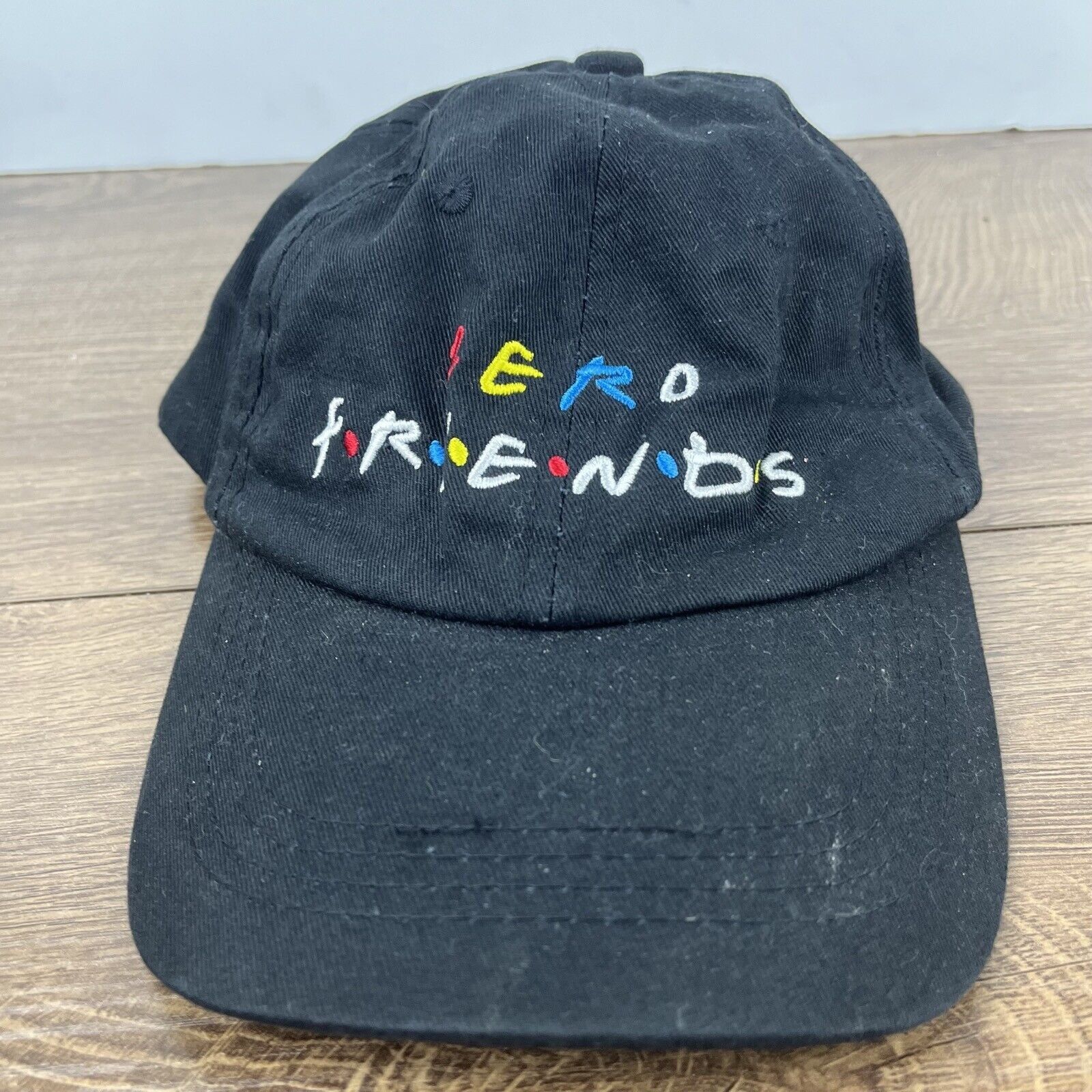 Other Zero Friends Hat Friends Zero Hat Black Hat Adjustable Adult Size ONE SIZE - 4 Thumbnail