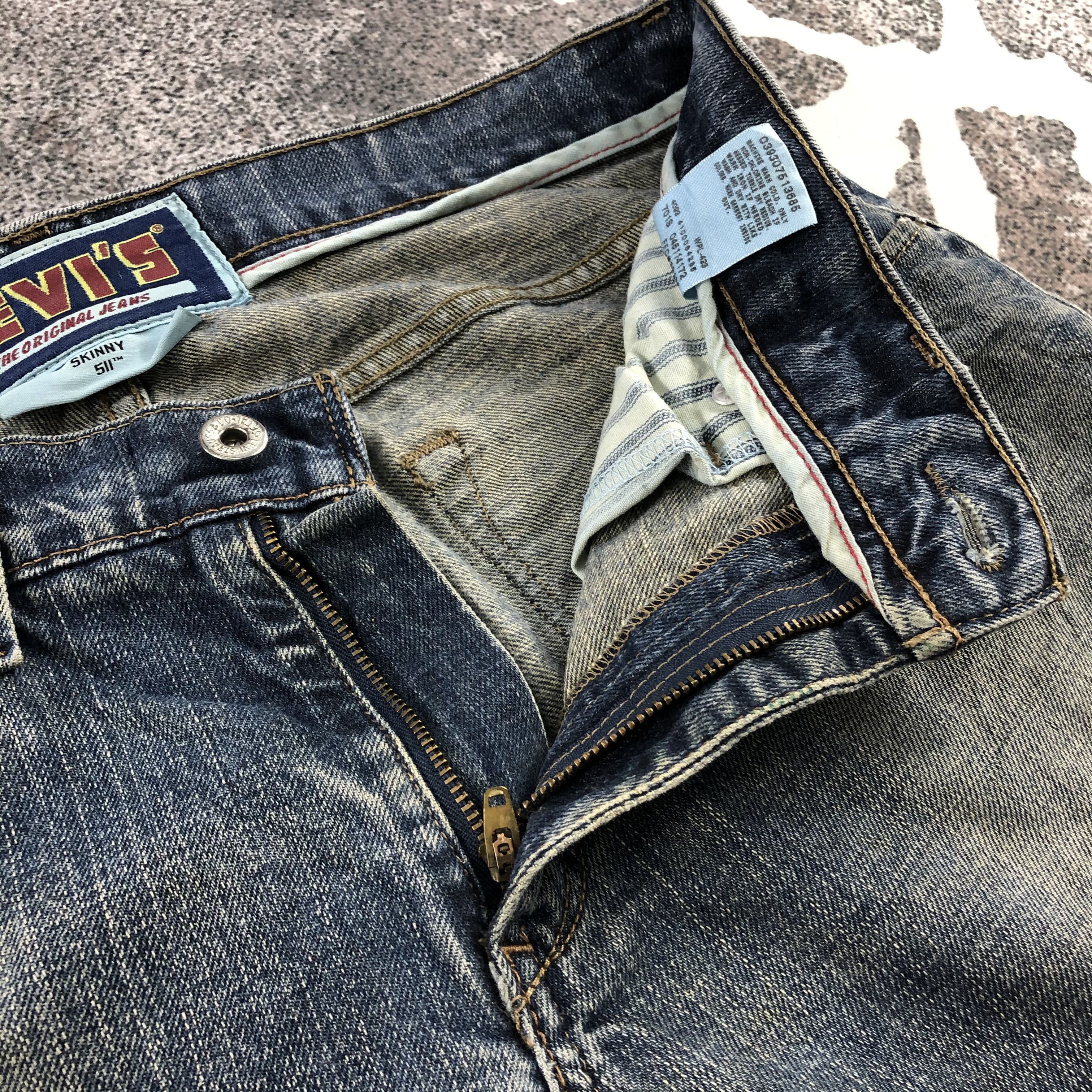 Levi's Vintage Levis 511 Jeans Distress Denim KJ989 Size US 34 / EU 50 - 10 Thumbnail