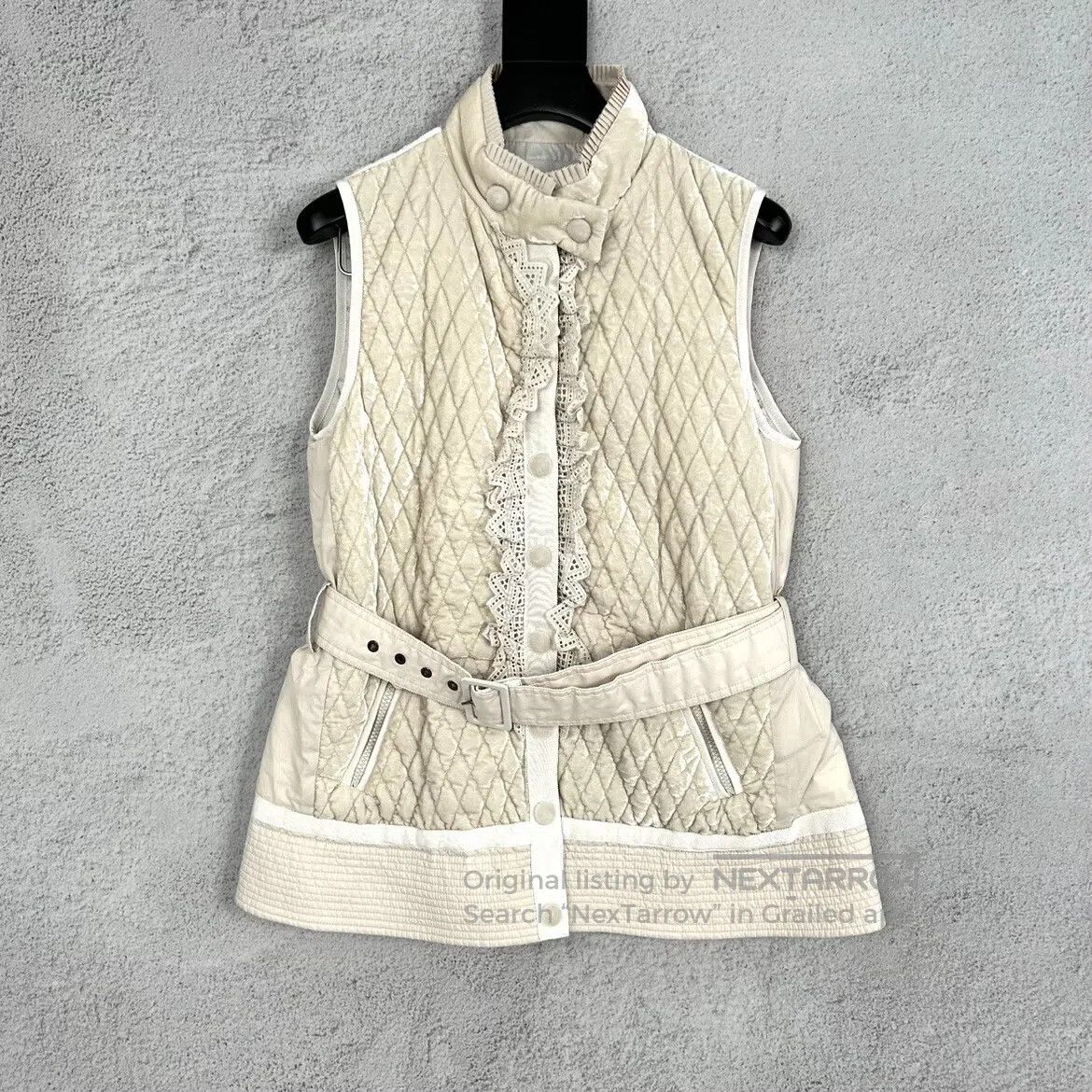 Moncler Moncler size1 Off-white down vest Size S / US 4 / IT 40 - 1 Thumbnail