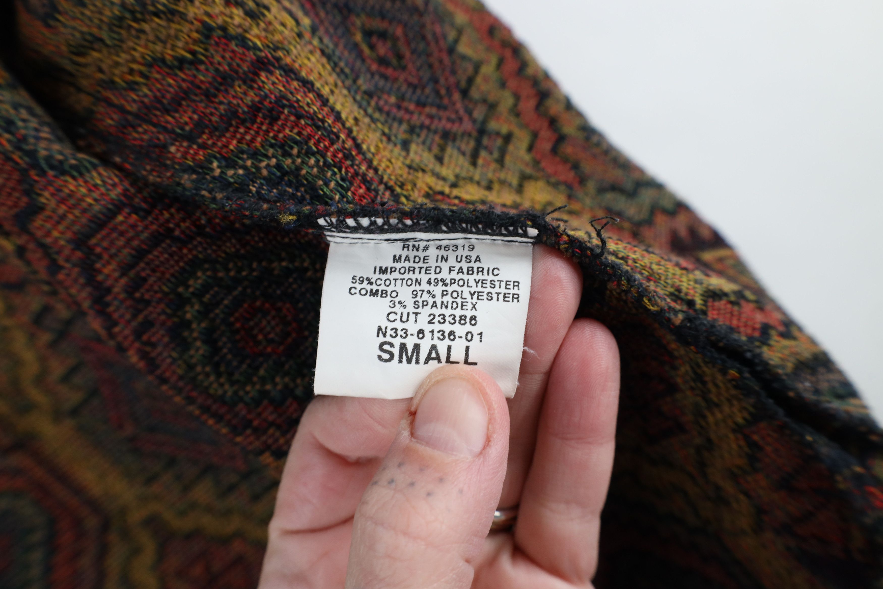 Vintage Vintage 90s Streetwear Southwestern Tapestry Button Jacket Size S / US 4 / IT 40 - 8 Thumbnail