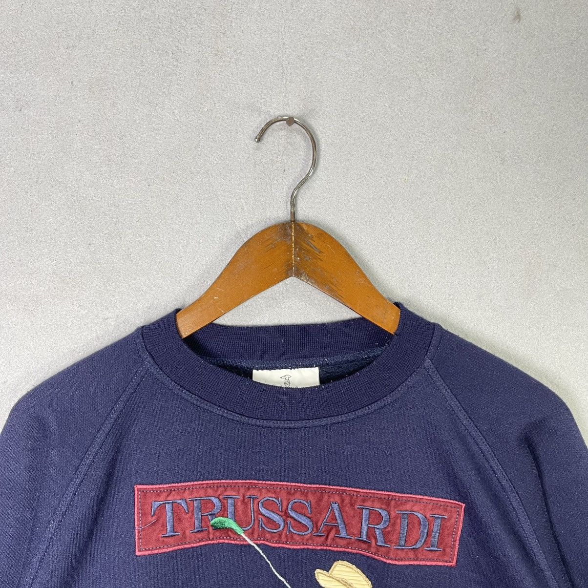 Trussardi Vintage Trussardi Golfing Graphic Crewneck Sweatshirt Navy Size US M / EU 48-50 / 2 - 2 Thumbnail