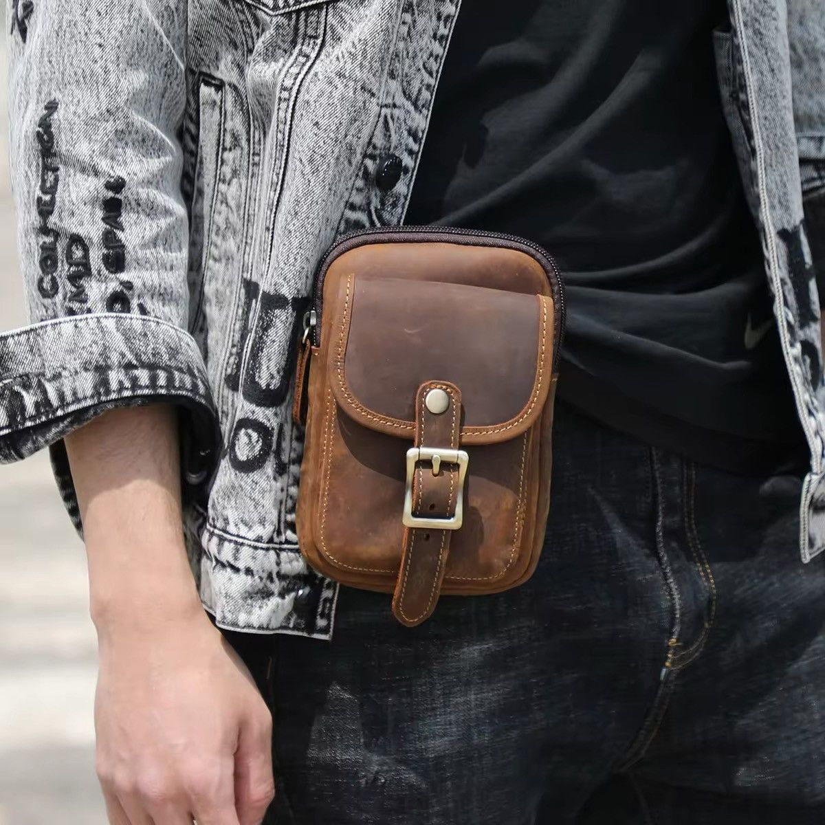 Leather Leather Waist Bag Size ONE SIZE - 2 Thumbnail