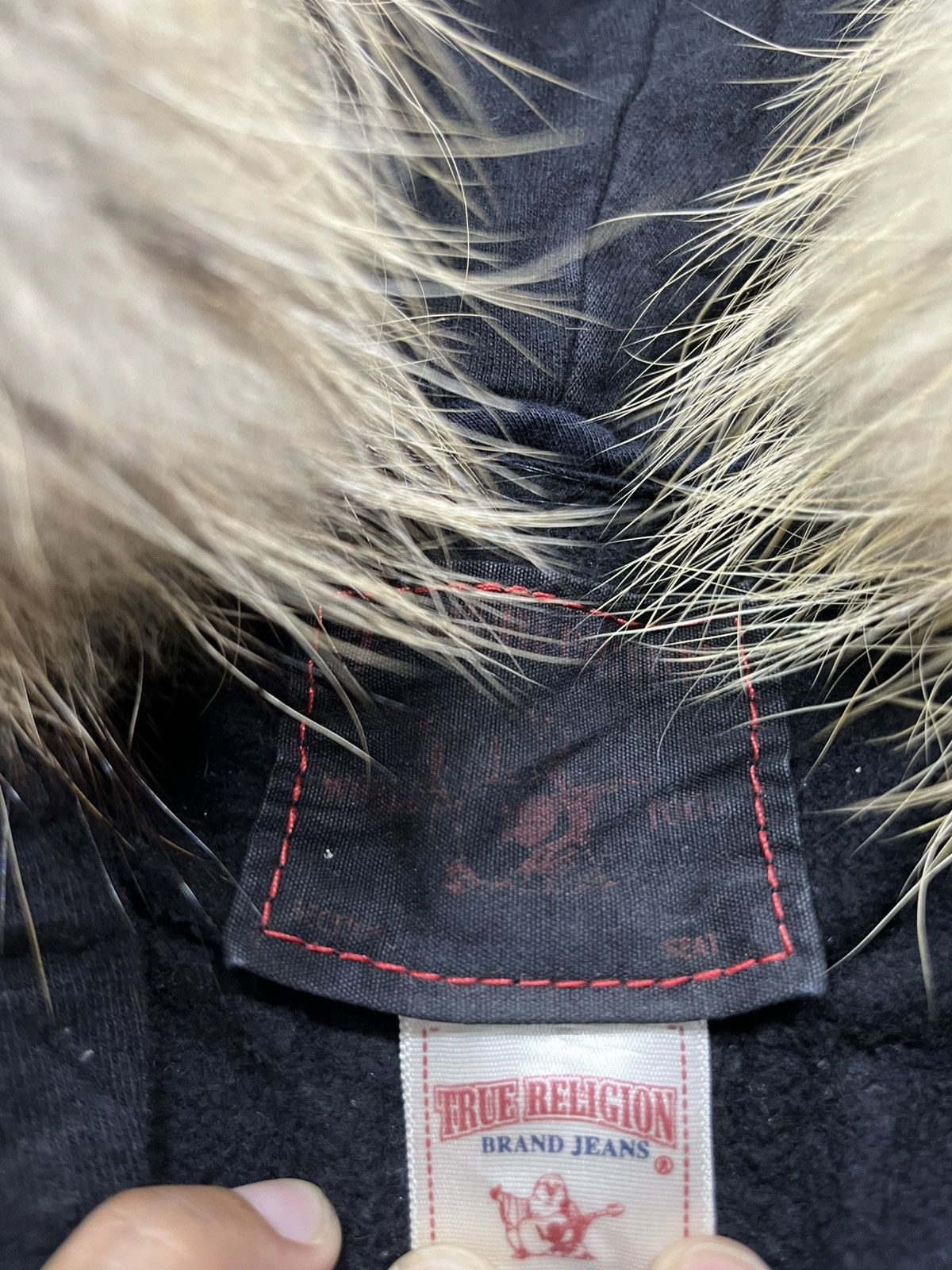If Six Was Nine 2000s True religion faux fur punk moto jacket hoodie Size US S / EU 44-46 / 1 - 9 Thumbnail