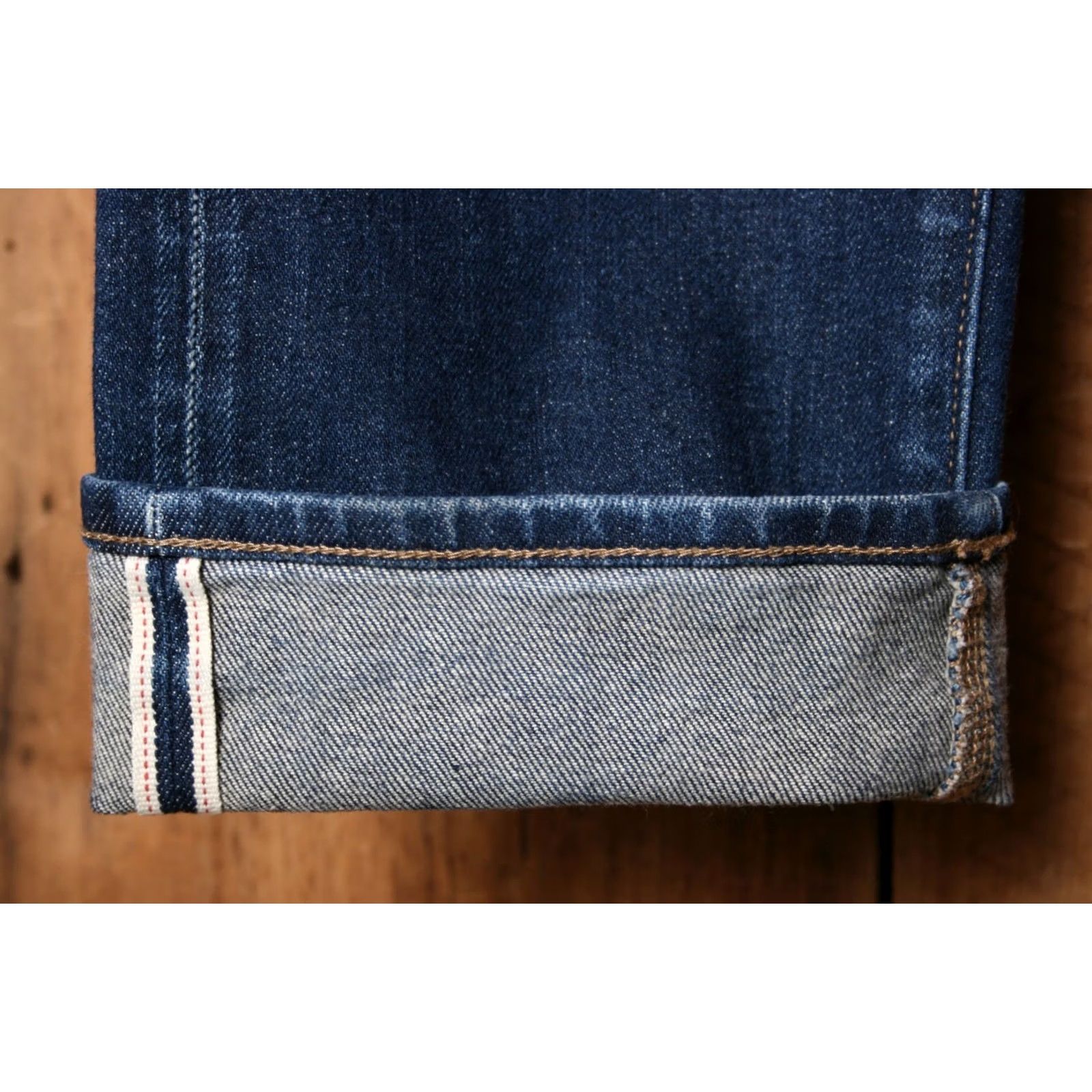 Uniqlo UNIQLO Jeans Tapered Stretch Selvedge Denim Sz 35x32 Re-Hemmed 37x30 Blue Denim 5-Pocket Mens Jeans Mens Size US 37 - 6 Thumbnail