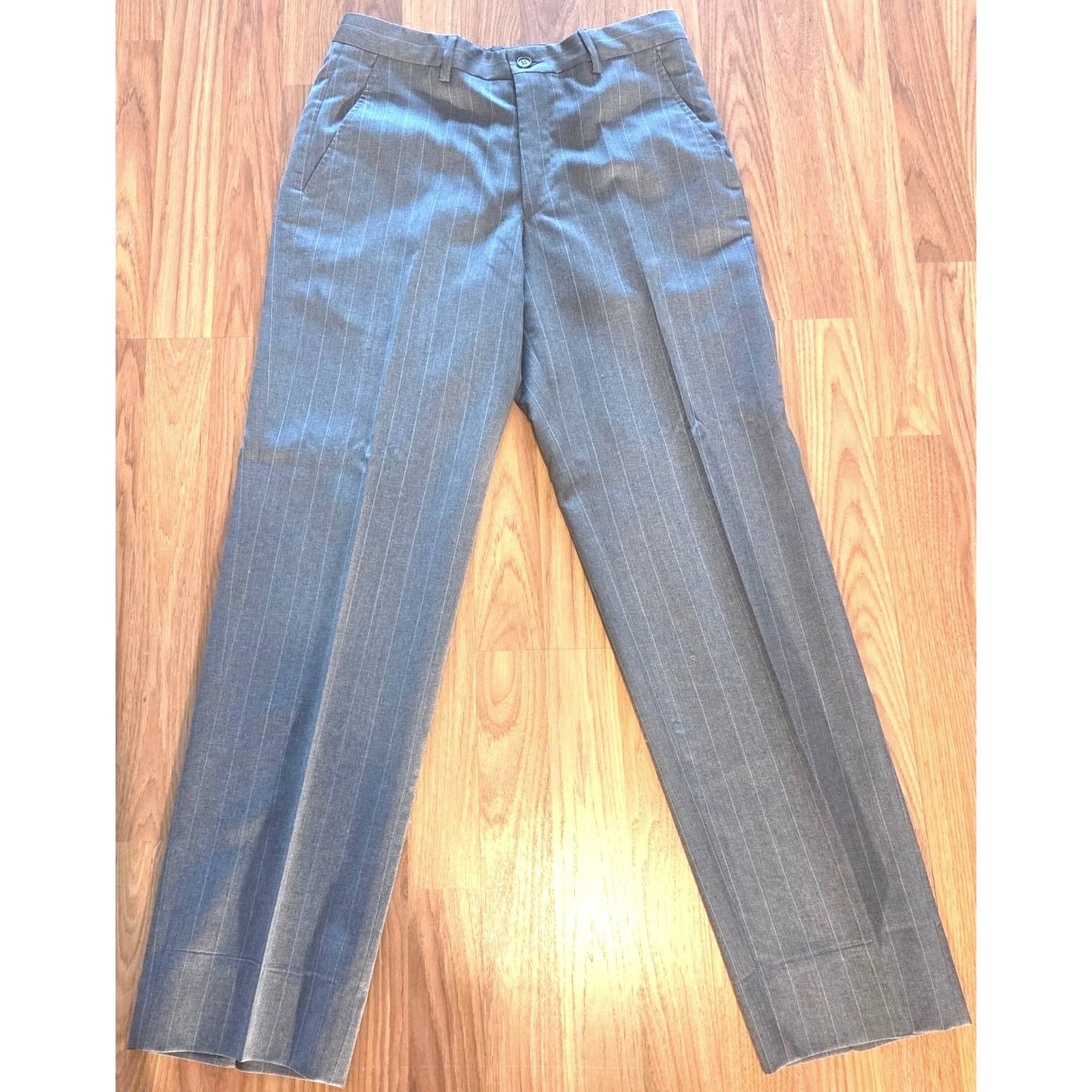Emporio Armani Emporio Armani Grey Pinstripe Suit - Size 38R, Pants 29/30 Size 38R - 3 Thumbnail