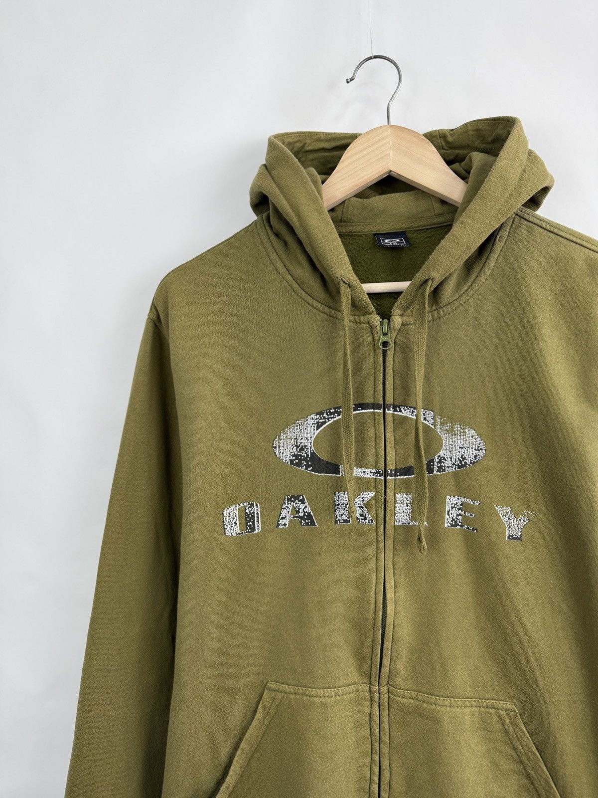 Oakley 🇺🇸 Vintage Y2K Oakley Military Style Hoodie Rare Retro Hype Size US L / EU 52-54 / 3 - 2 Thumbnail