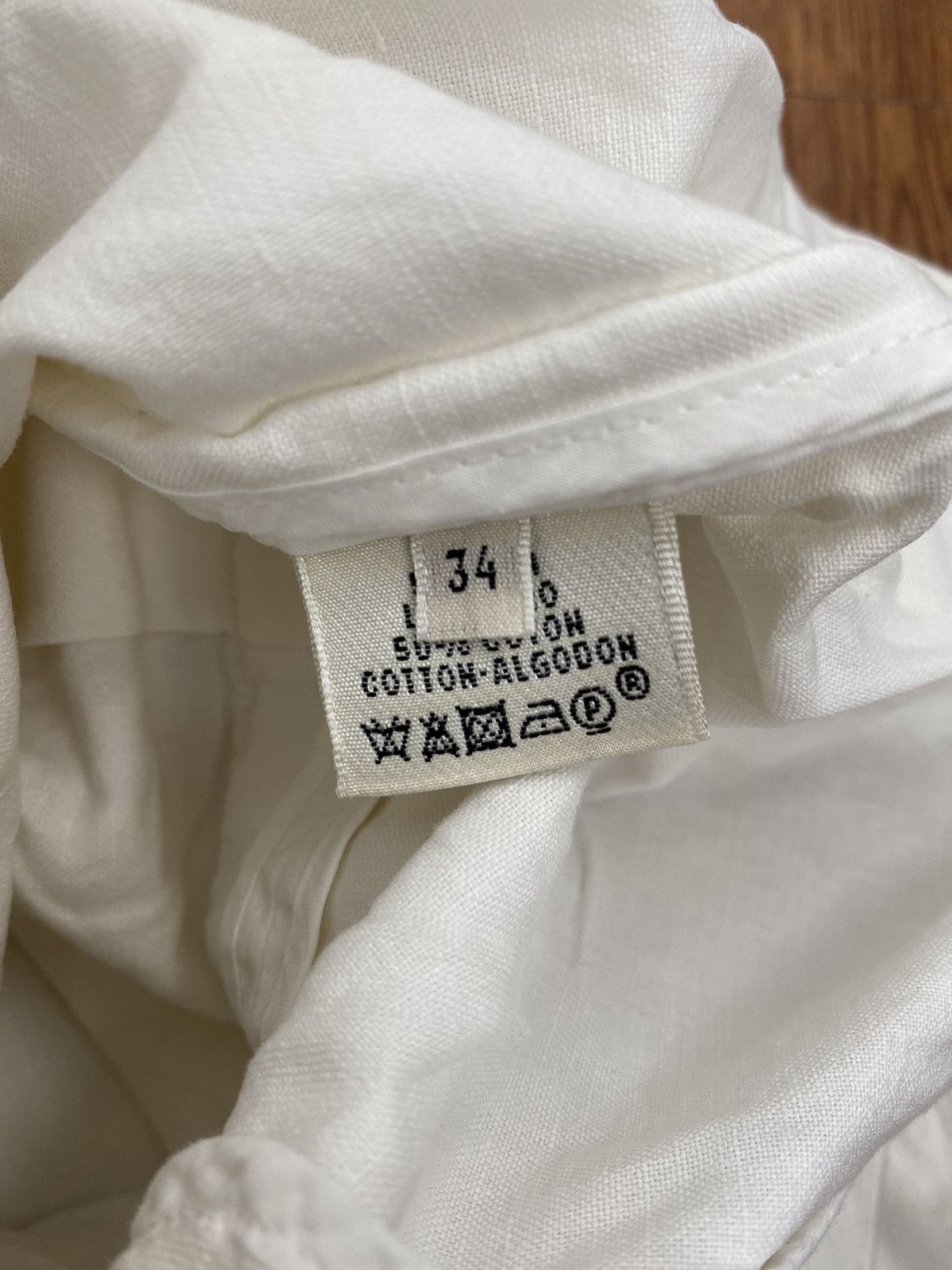 Hermes × Maison Margiela Vintage Hermes Maison Margiela white Blazer Size 34R - 5 Thumbnail