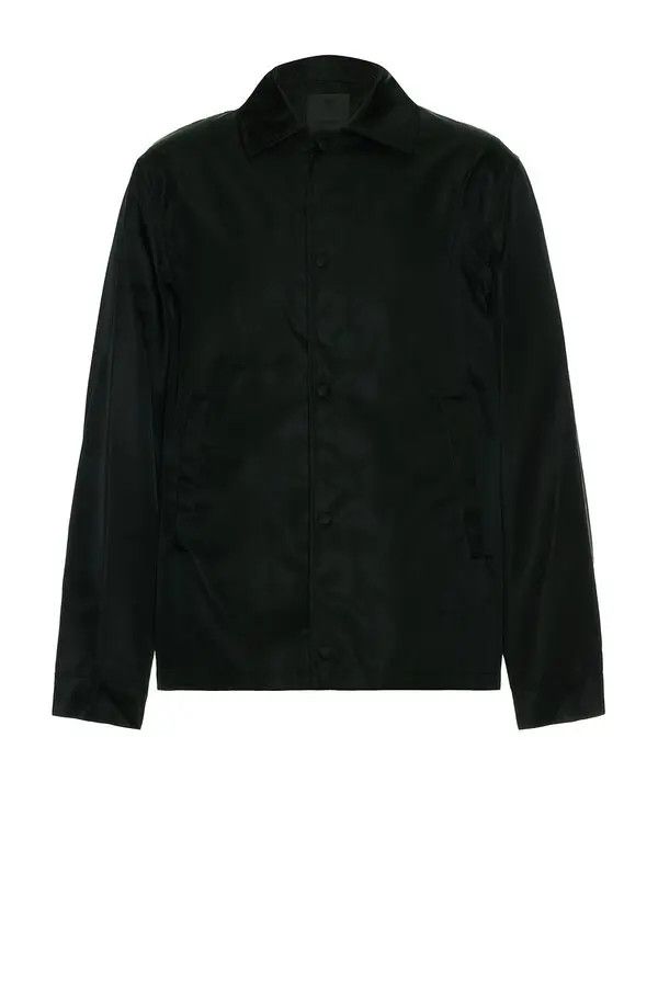 Givenchy o1n1vont0326 Snap Buttons Overshirt in Black Size US M / EU 48-50 / 2 - 1 Thumbnail