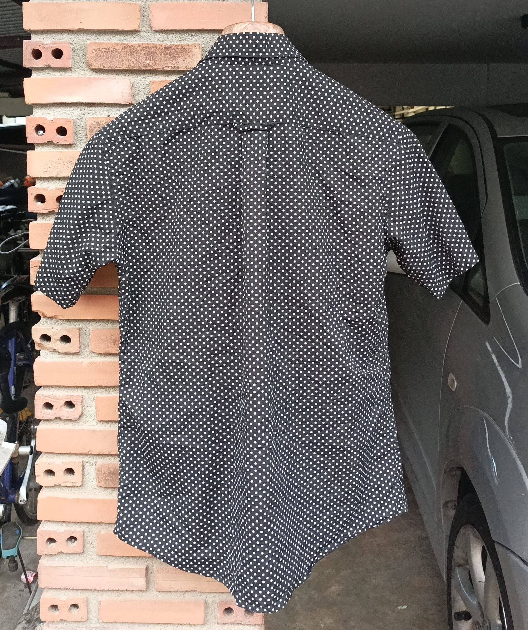 Beams Plus × Japanese Brand (S355) Beams Black White Dot Button Up Short Sleeve Shirt S Size US S / EU 44-46 / 1 - 11 Thumbnail