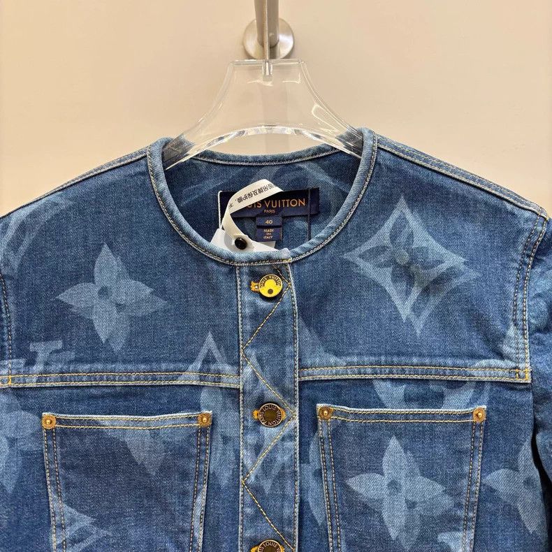 Louis Vuitton Louis Vuitton Cotton presbyopic full print collarless frin Size S / US 4 / IT 40 - 3 Thumbnail