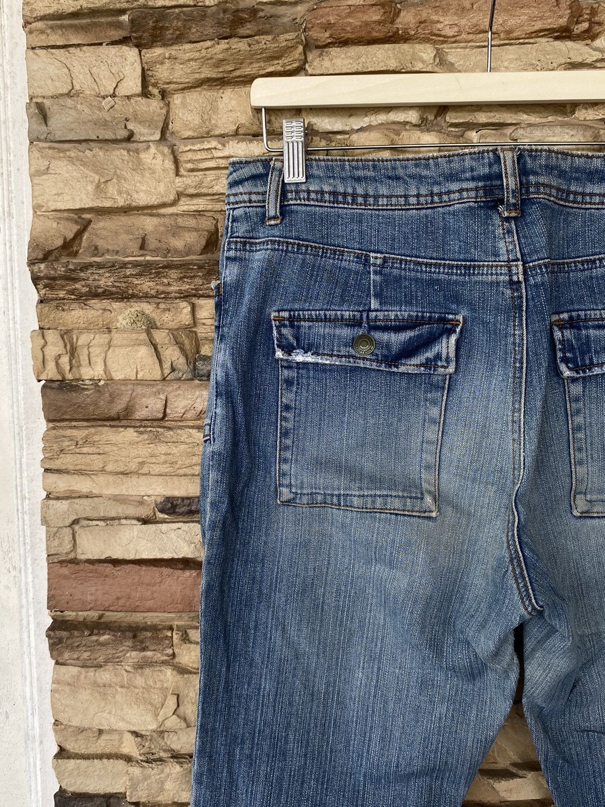 Japanese Brand 💥 Rare Flare Activewear Bootcut Jeans Size US 33 - 13 Thumbnail