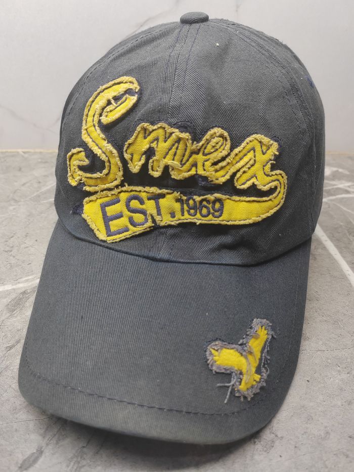 Japanese Brand Vintage Smex Distressed Style Cap Hat Size ONE SIZE - 1 Thumbnail