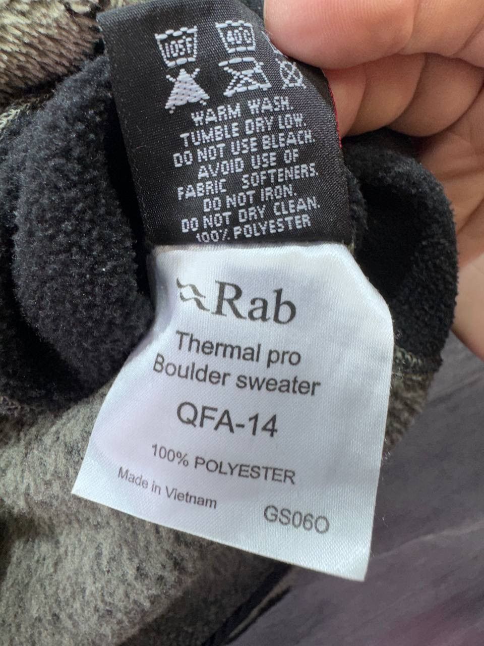 Rab Rab Extreme Boulder Sweater Polartec Fleece Zip Jacket Size US L / EU 52-54 / 3 - 14 Thumbnail
