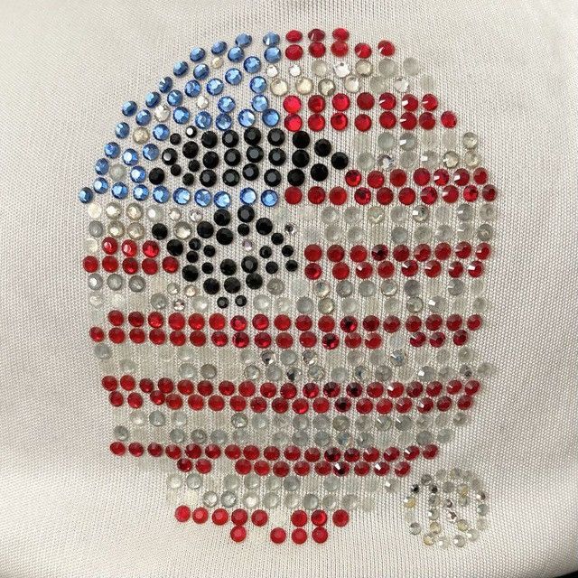 Bape × Swarovski BAPE Swarovski Stars and Stripes APE HEAD trucker hat cap Size ONE SIZE - 2 Thumbnail
