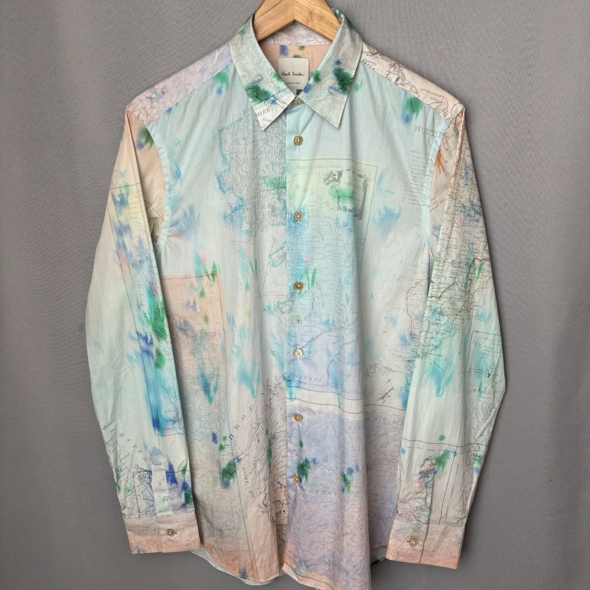 Paul Smith Paul smith rare shirt map button up medium Size US M / EU 48-50 / 2 - 4 Thumbnail
