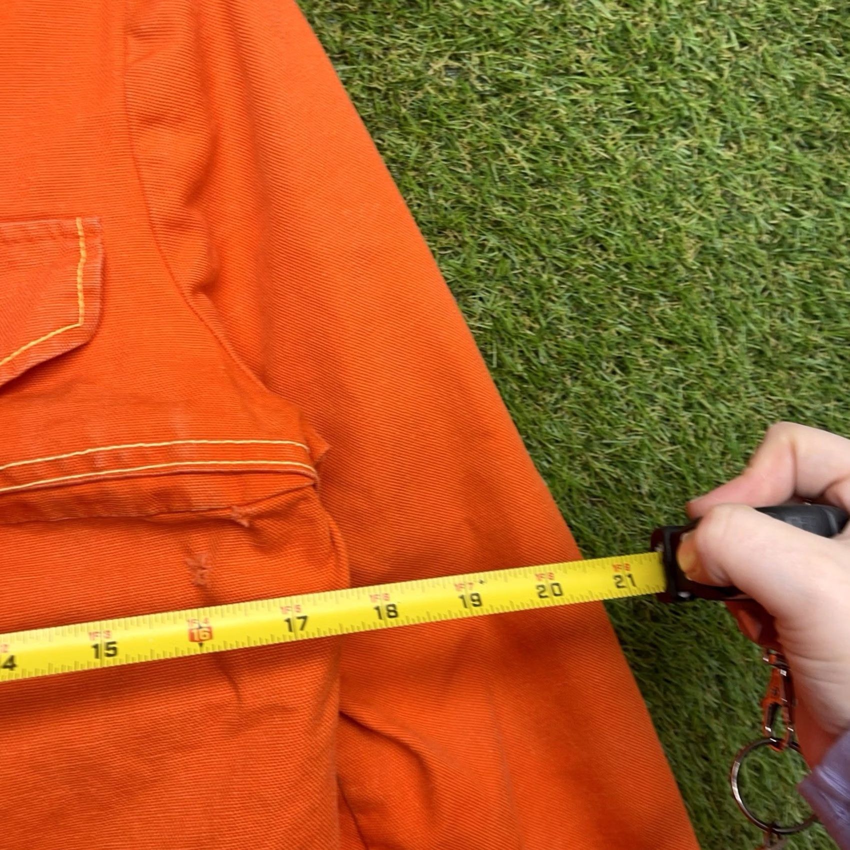 Sears Vintage Sears Barn Jacket Womens 10 Medium Valor Orange Long Chore 80s 90s Sears Jacket Women 10 Orange Barn Vintage 80s 90s Size L / US 10 / IT 46 - 3 Thumbnail