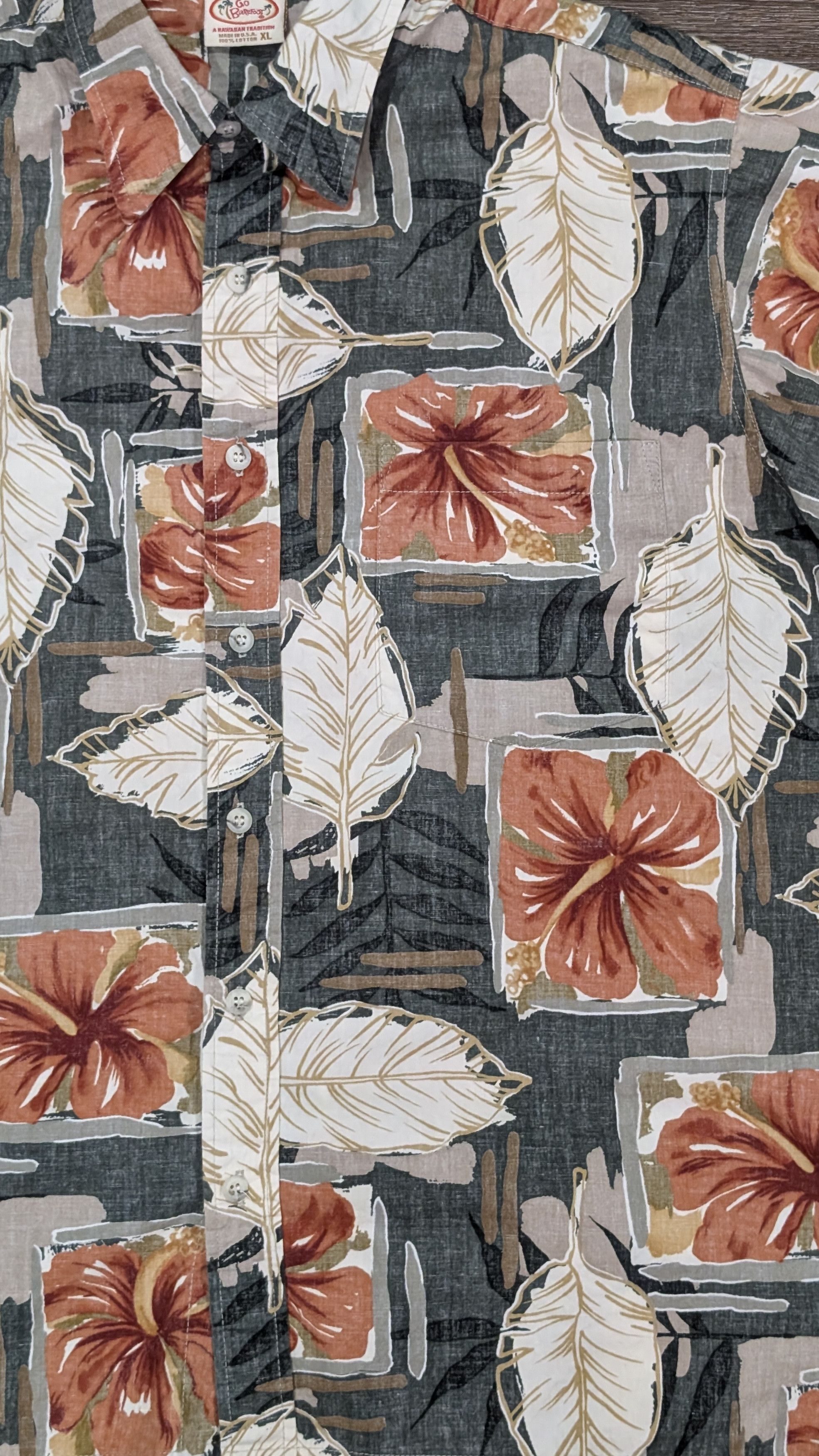 Other Vintage Go Barefoot hibiscus floral Hawaiian shirt - SIZE XL Size US XL / EU 56 / 4 - 2 Thumbnail