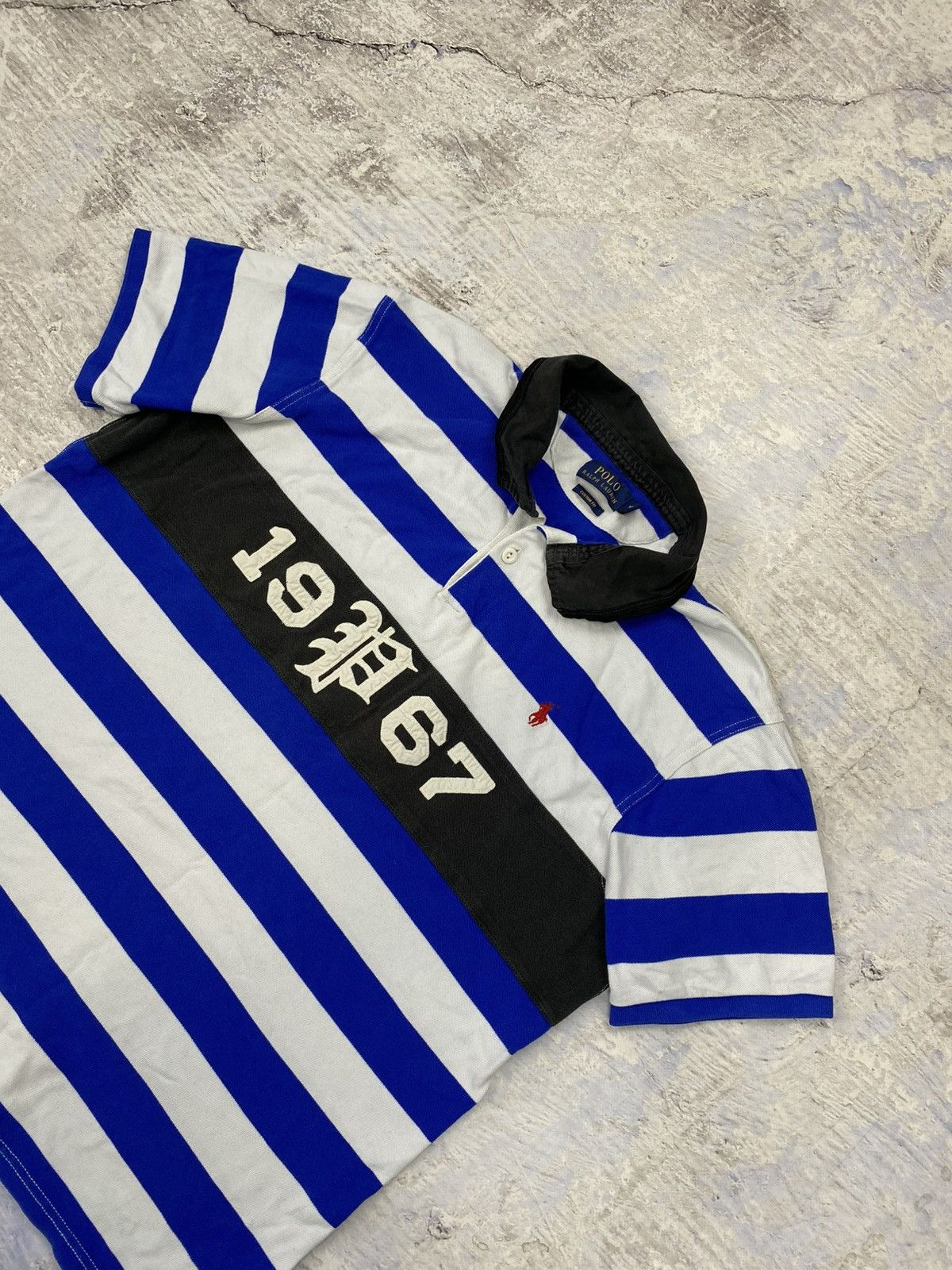 Polo Ralph Lauren × Vintage Polo Ralph Lauren vintage Chief keef style striped white Size US L / EU 52-54 / 3 - 3 Thumbnail