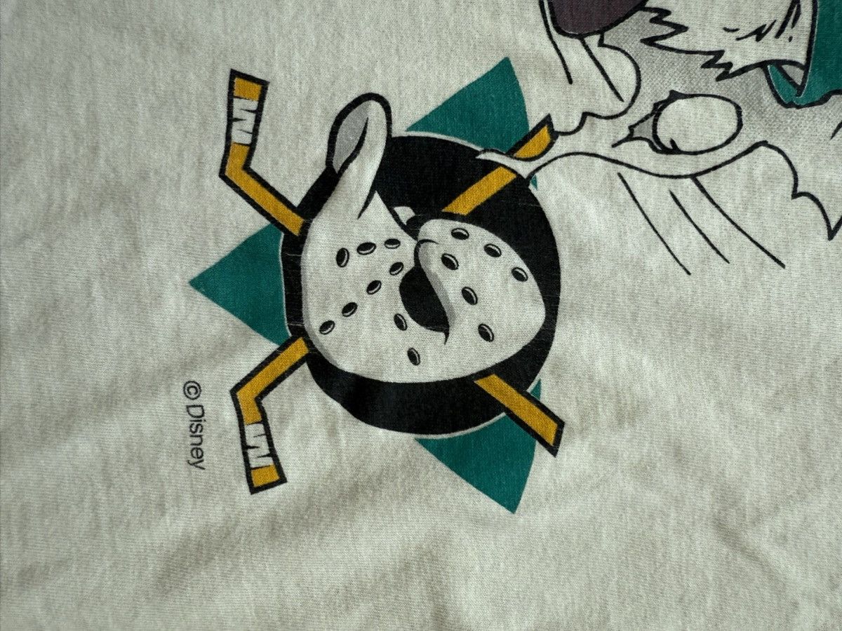 NHL Vintage 90s Mighty Ducks Anaheim NHL Hockey Disney Size US XL / EU 56 / 4 - 5 Thumbnail