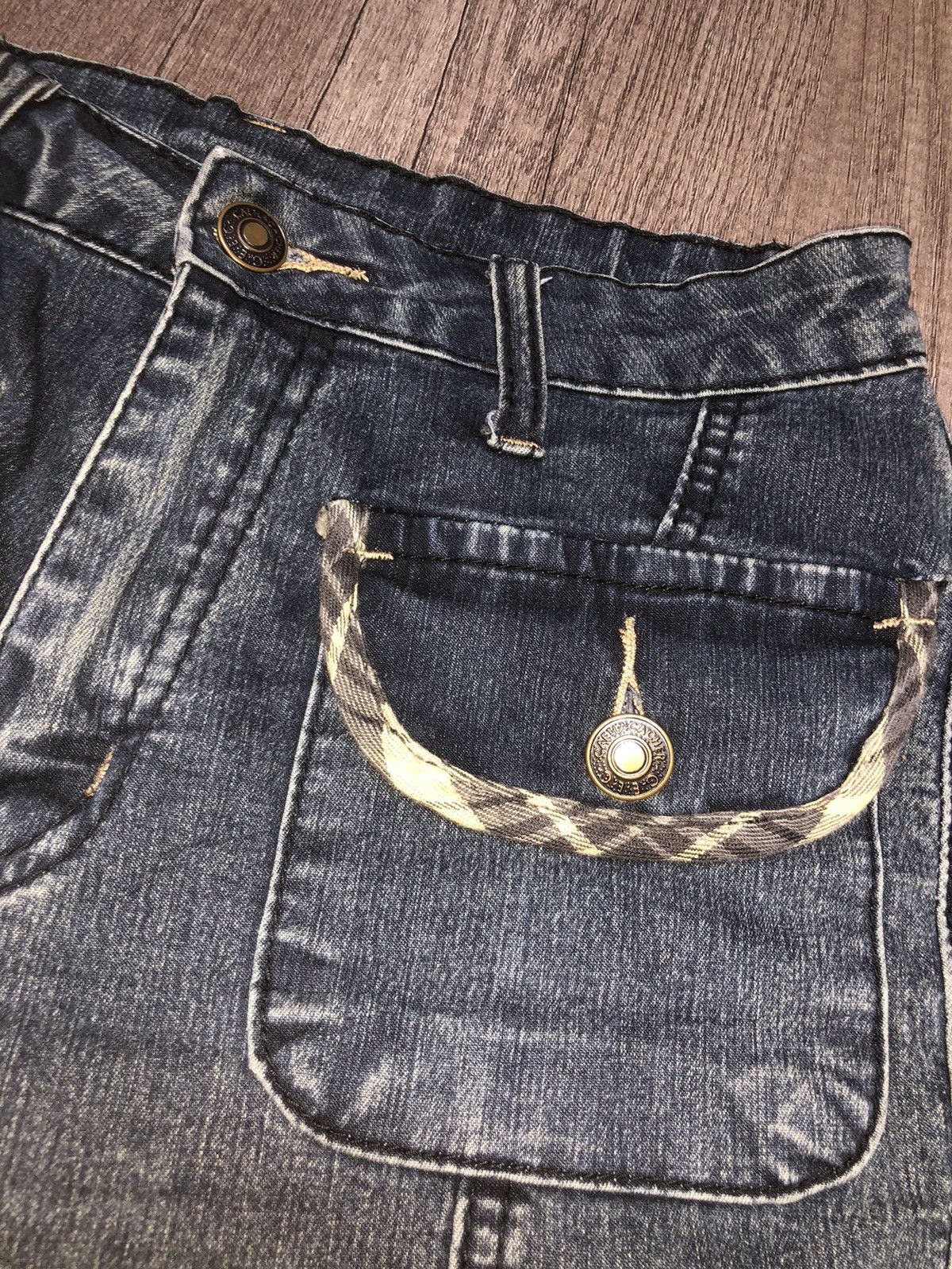 Designer × Japanese Brand Vintage Sun Rose Bush Pant Stretchable Jeans Size 27" / US 4 / IT 40 - 15 Thumbnail