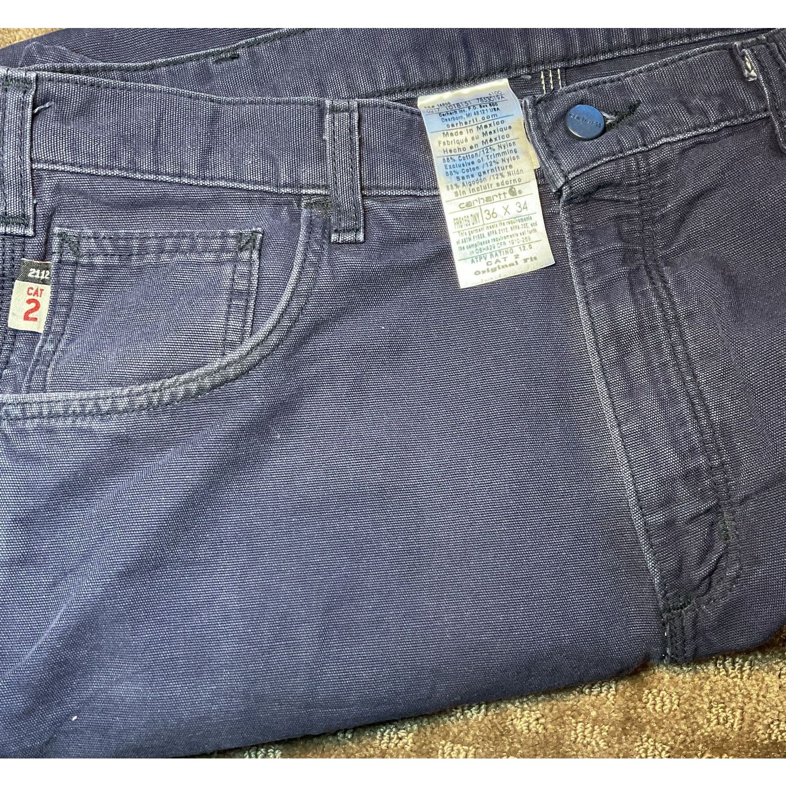 Carhartt 👖Durable Carhartt Pants - Cotton Blend, Size 36x34 Size US 34 / EU 50 - 3 Thumbnail